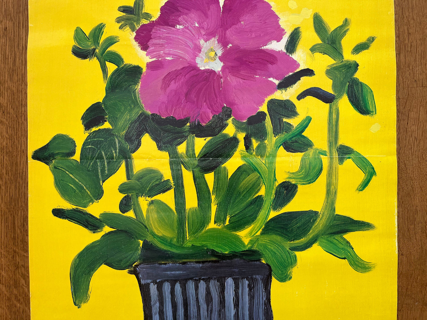David Hockney original art poster used - 20.1"×28.7" (51×73cm)