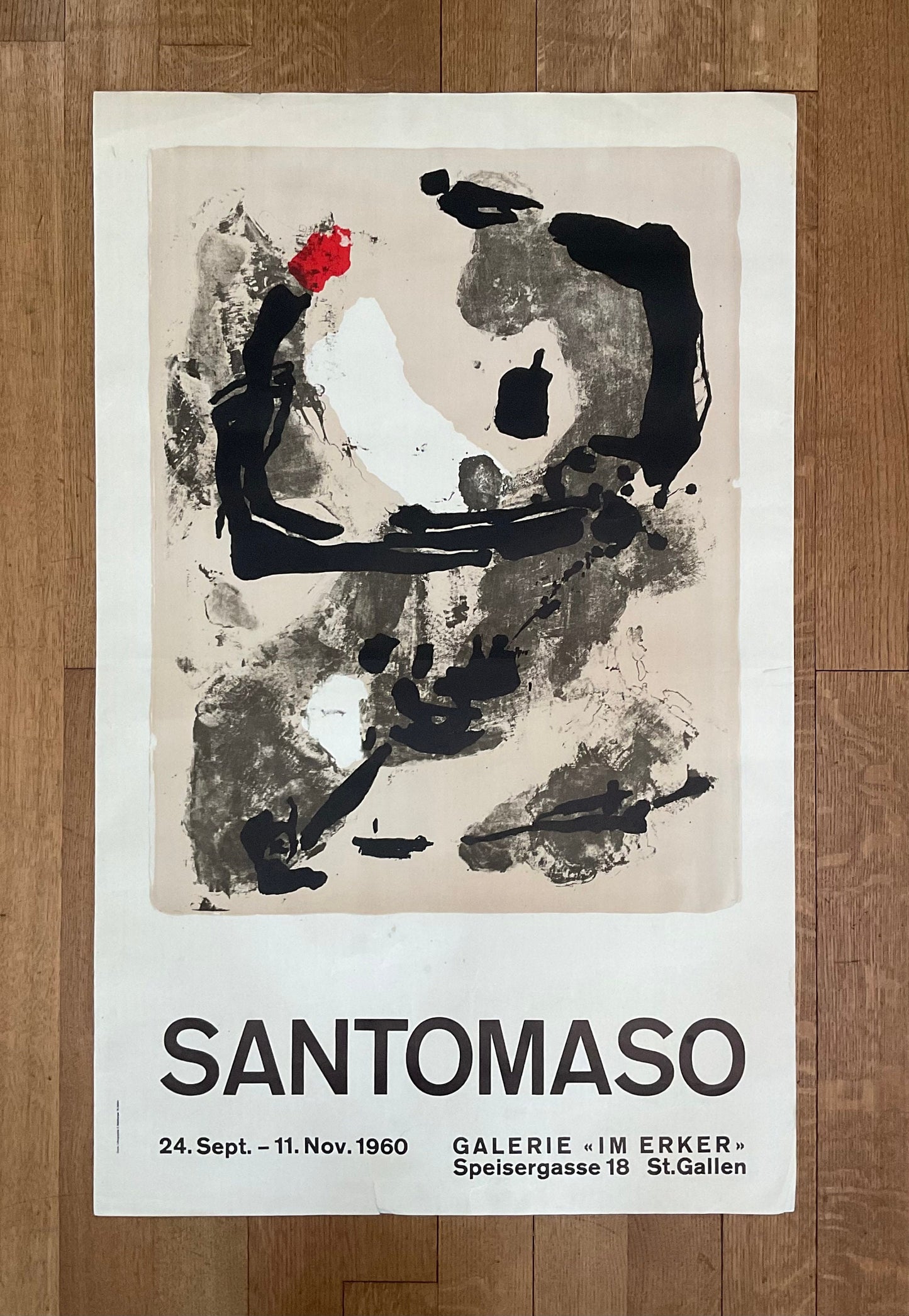 Santomaso original art poster - 25.0"×40.0" (63.5×101.5cm)