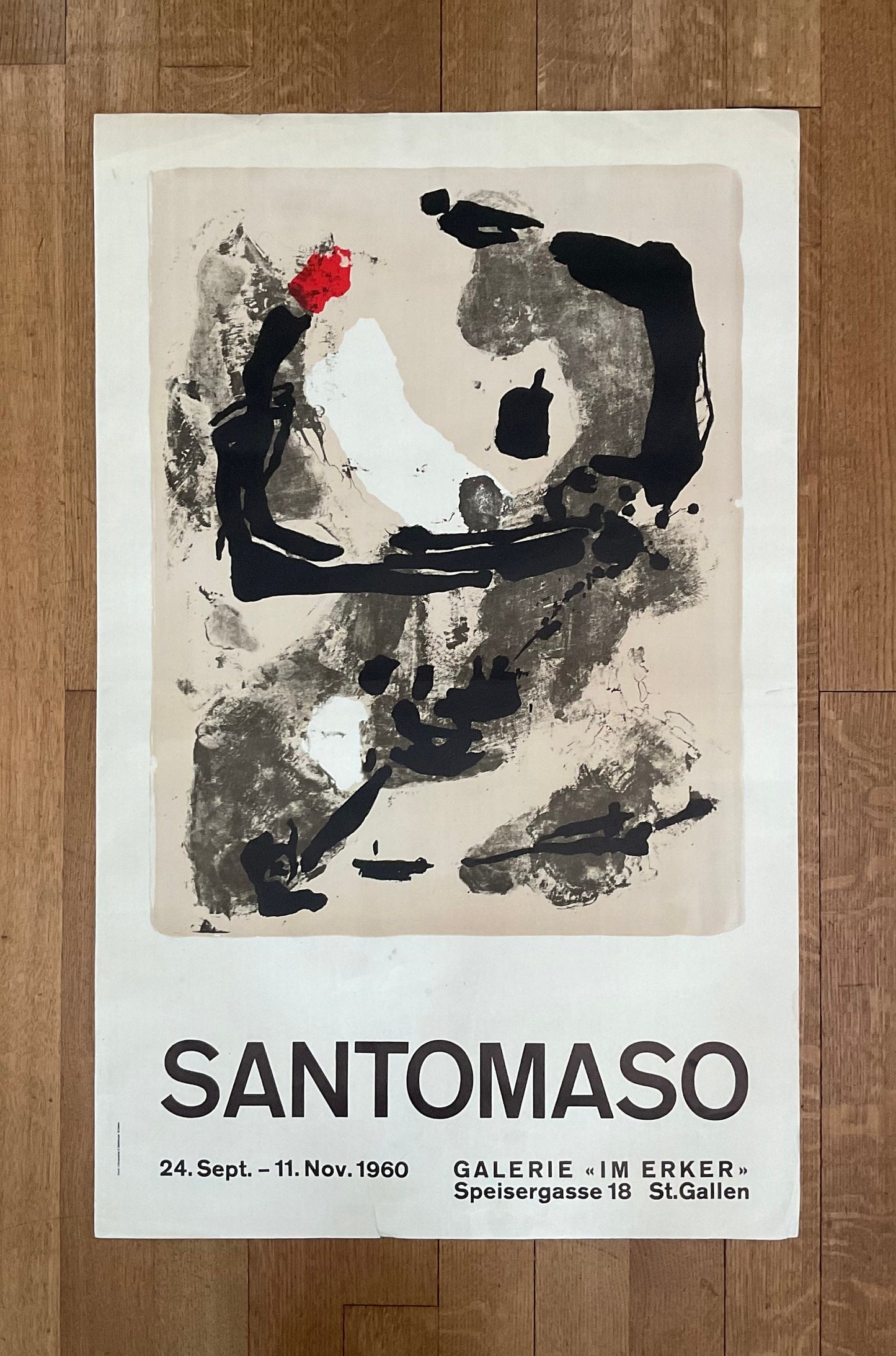 Santomaso original art poster - 25.0"×40.0" (63.5×101.5cm)