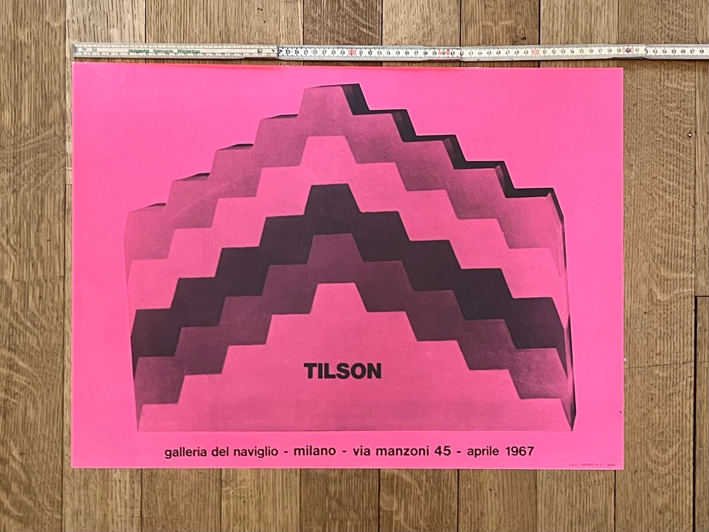 Tilson art exhibition poster - 23.6"×17.2" (60×43.6cm)