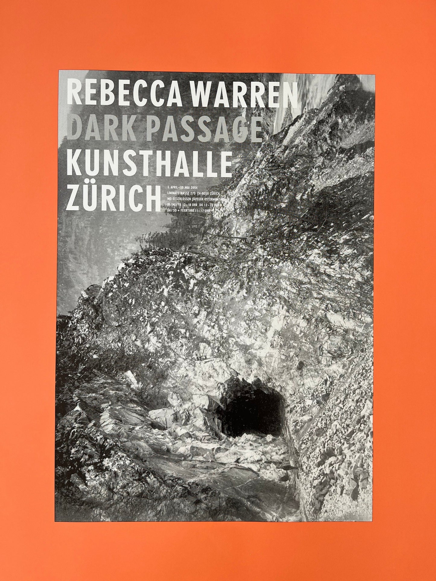 Rebecca Warren original art poster - 35.2"×50.4" (89.5×128cm)