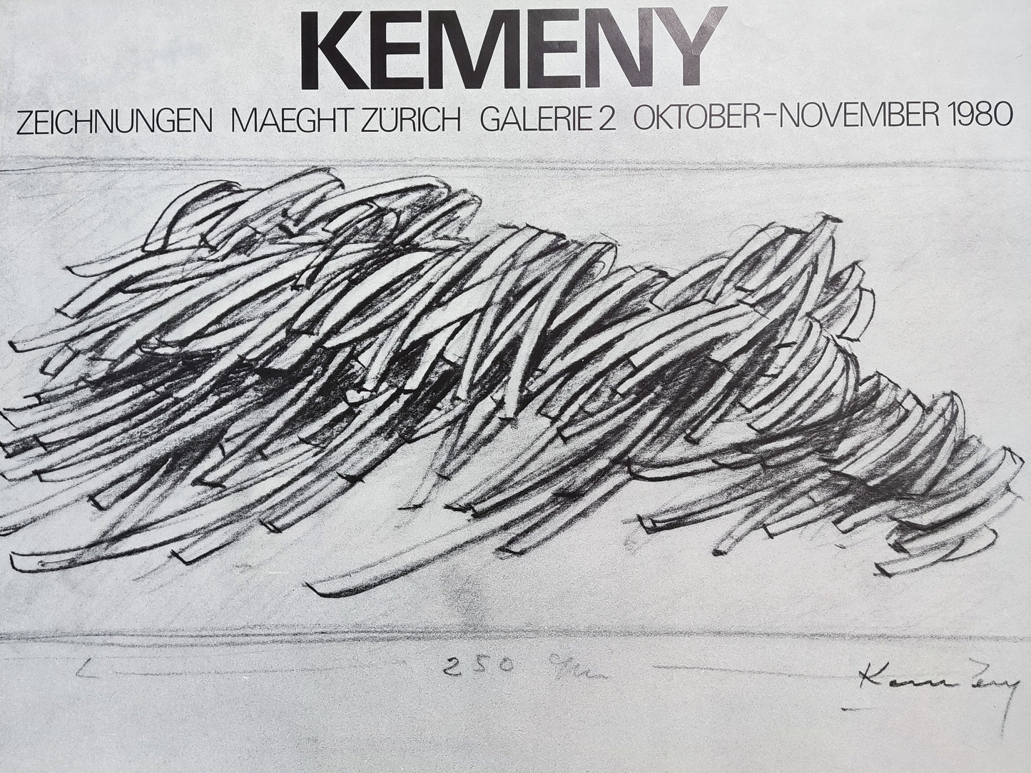 Zoltán Kemény original art poster - 23.7"×17.5" (60.2×44.5cm)