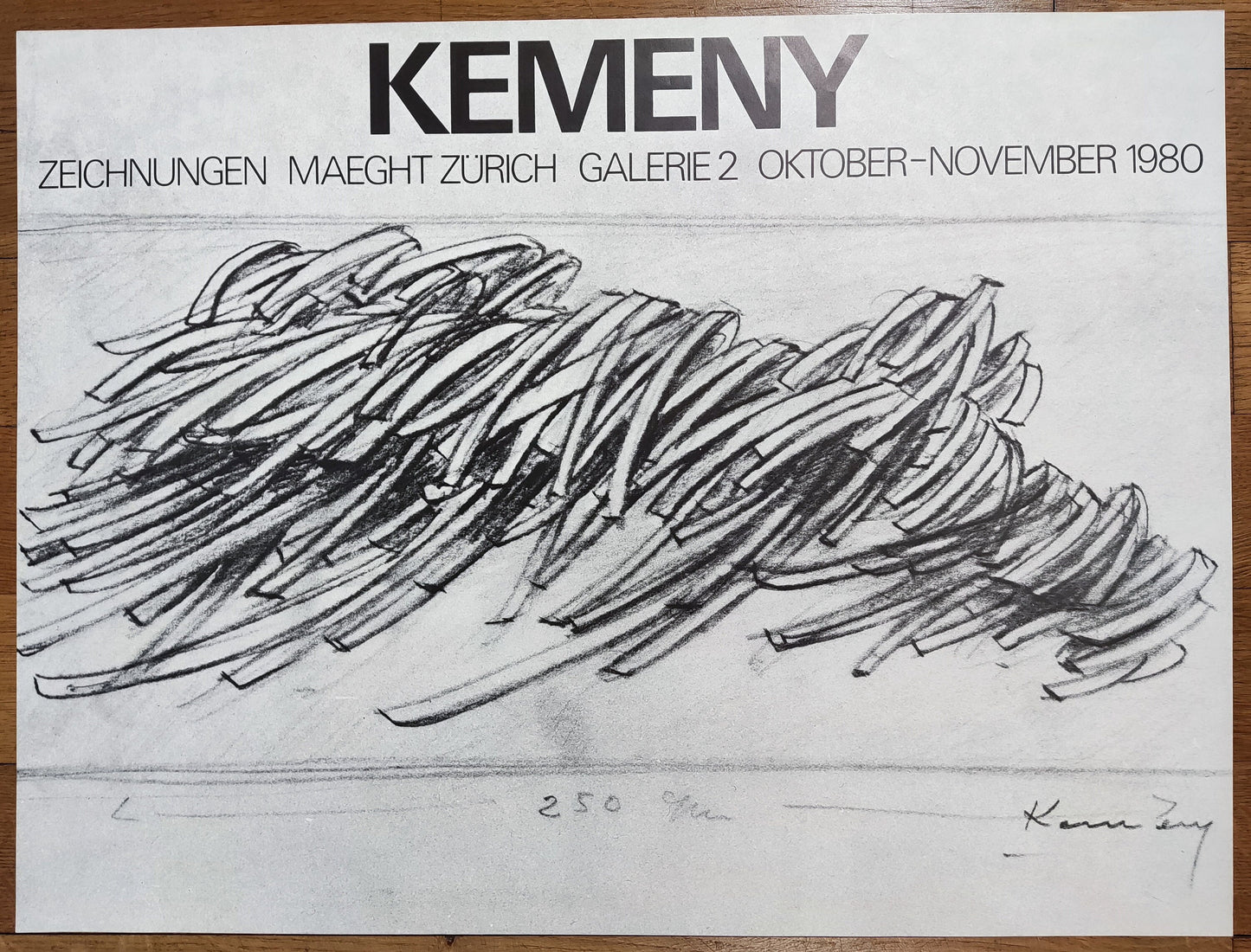 Zoltán Kemény original art poster - 23.7"×17.5" (60.2×44.5cm)