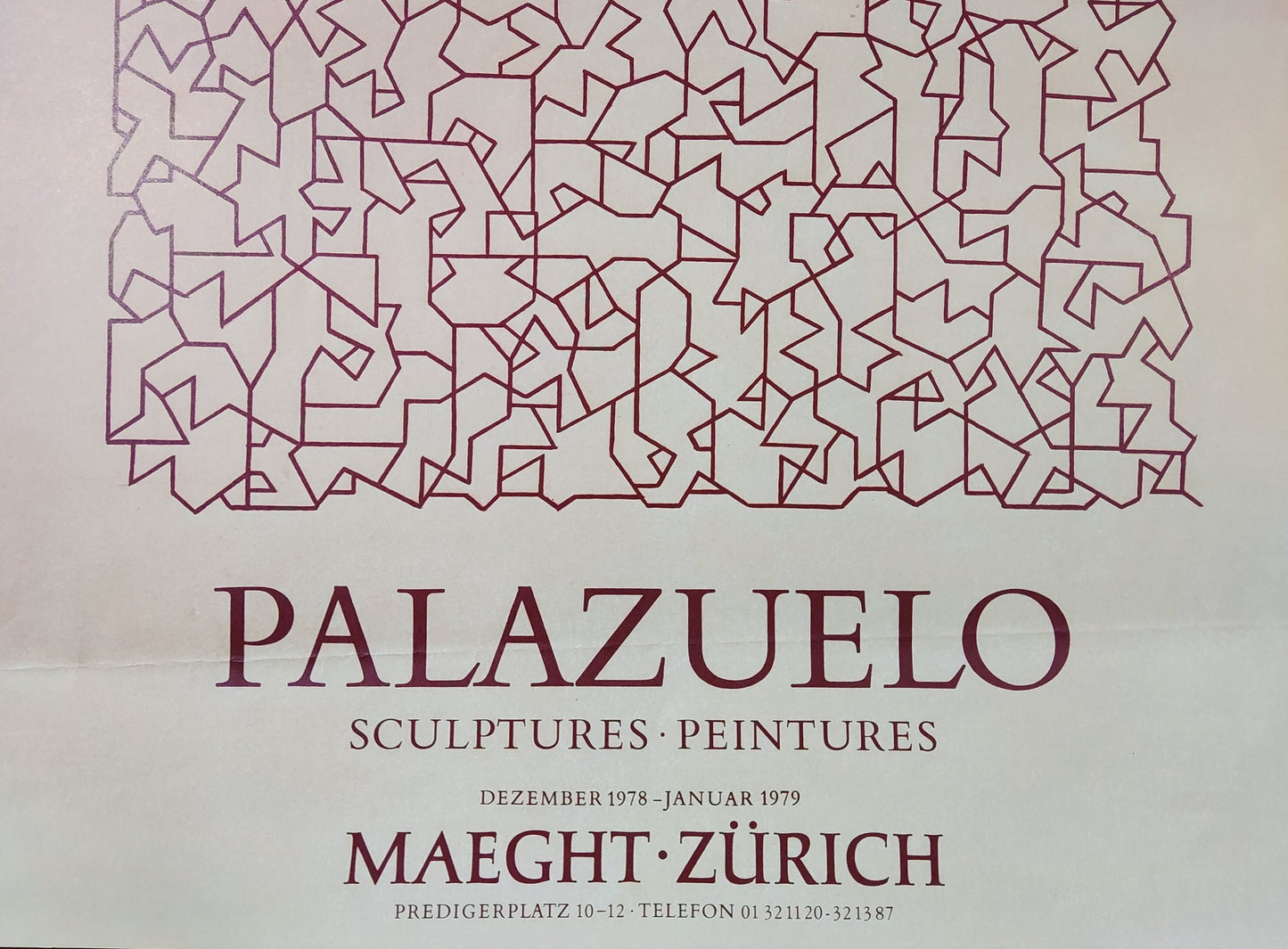 Pablo Palazuelo original art poster - 16.7"×26.4" (42.4×67cm)