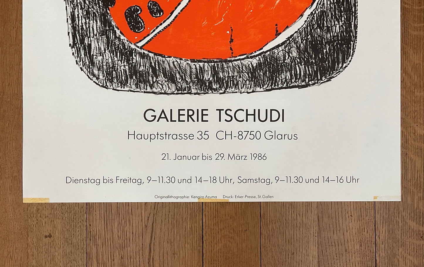 Kengiro Azuma original art poster - 21.9"×31.5" (55.5×80cm)