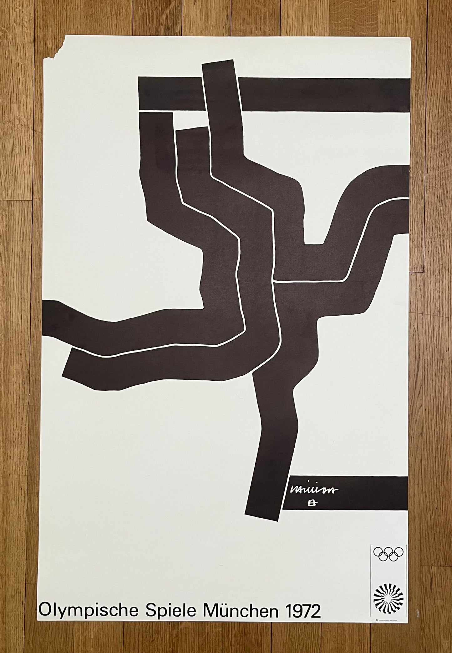 Olympische Spiele München Chilliada poster used - 25.4"×40.2" (64.5×102cm)
