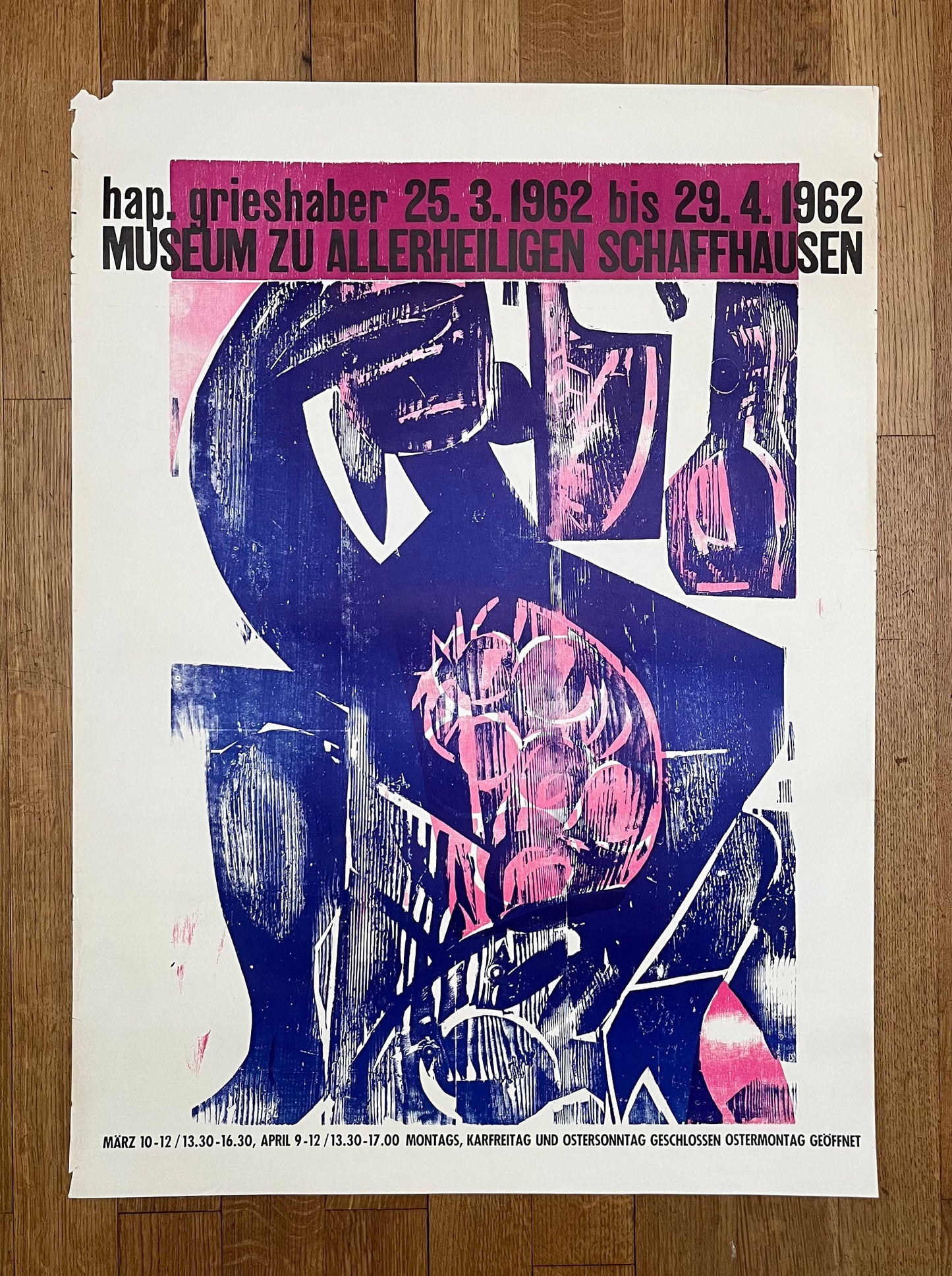 Hap Grieshaber original art poster - 26.2"×36.0" (66.5×91.5cm)