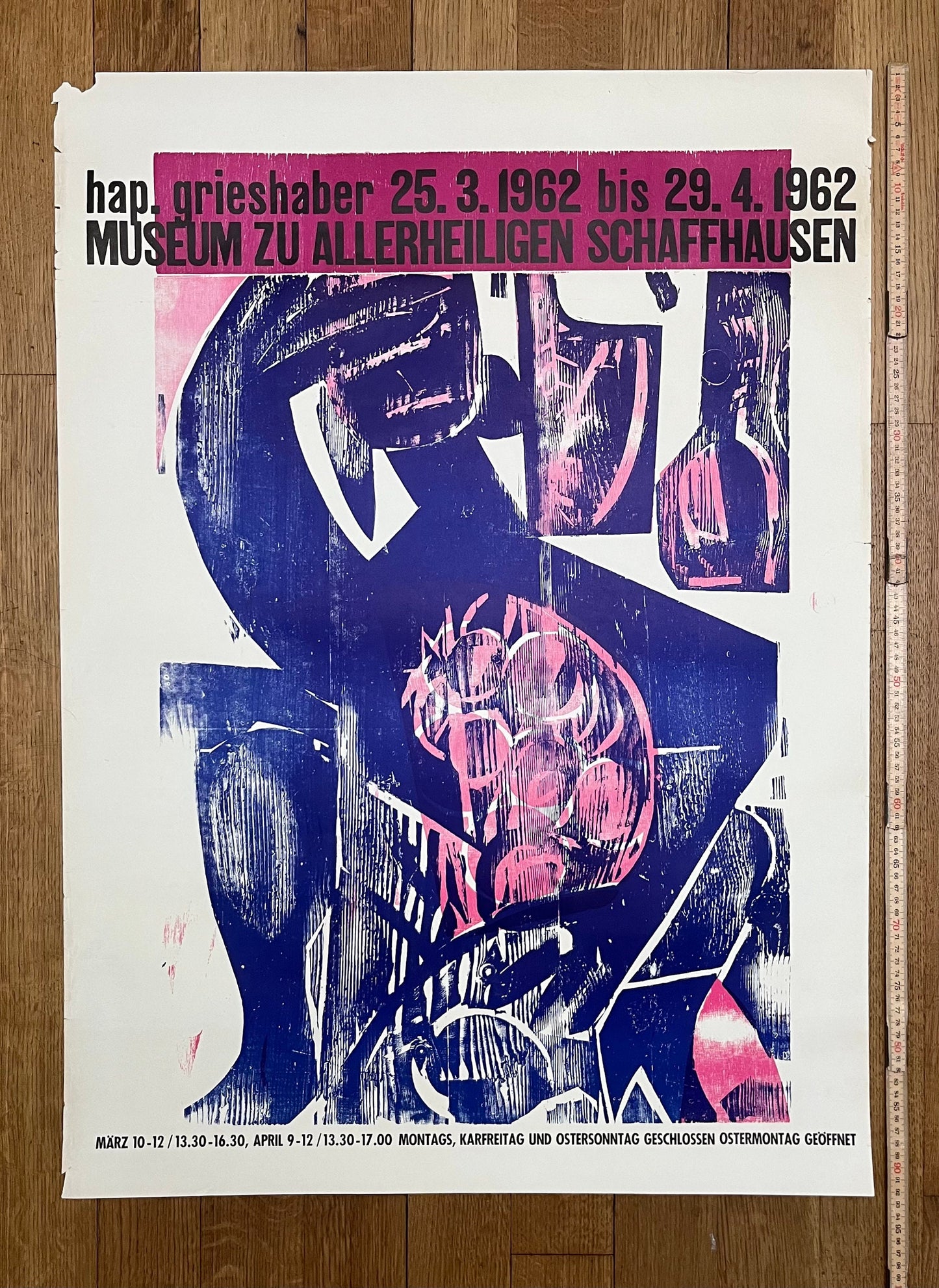 Hap Grieshaber original art poster - 26.2"×36.0" (66.5×91.5cm)