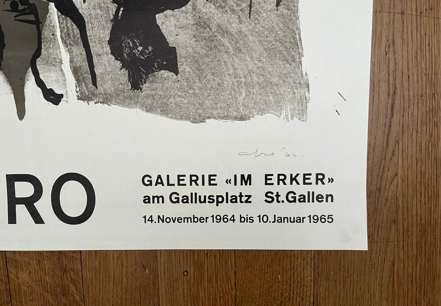 Afro - Galerie "im Erker" original art poster - 24.4"×24.4" (62×62cm)