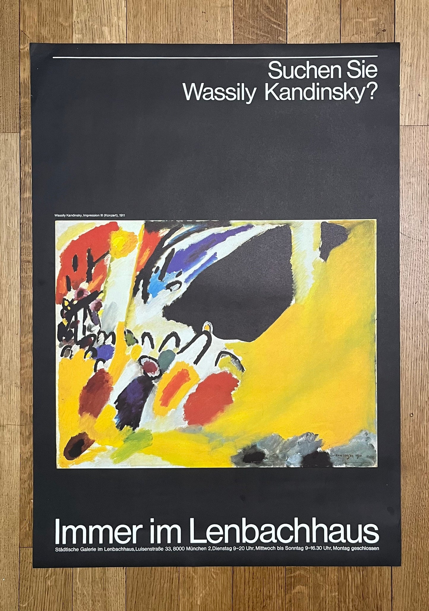 Wassily Kandinsky original art poster - 23.2"×33.1" (59×84cm)