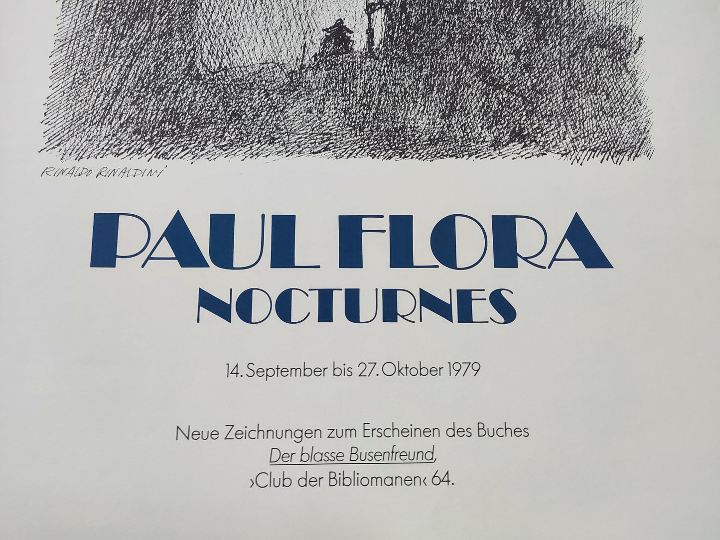 Paul Flora original art poster - 16.5"×21.9" (42×55.7cm)