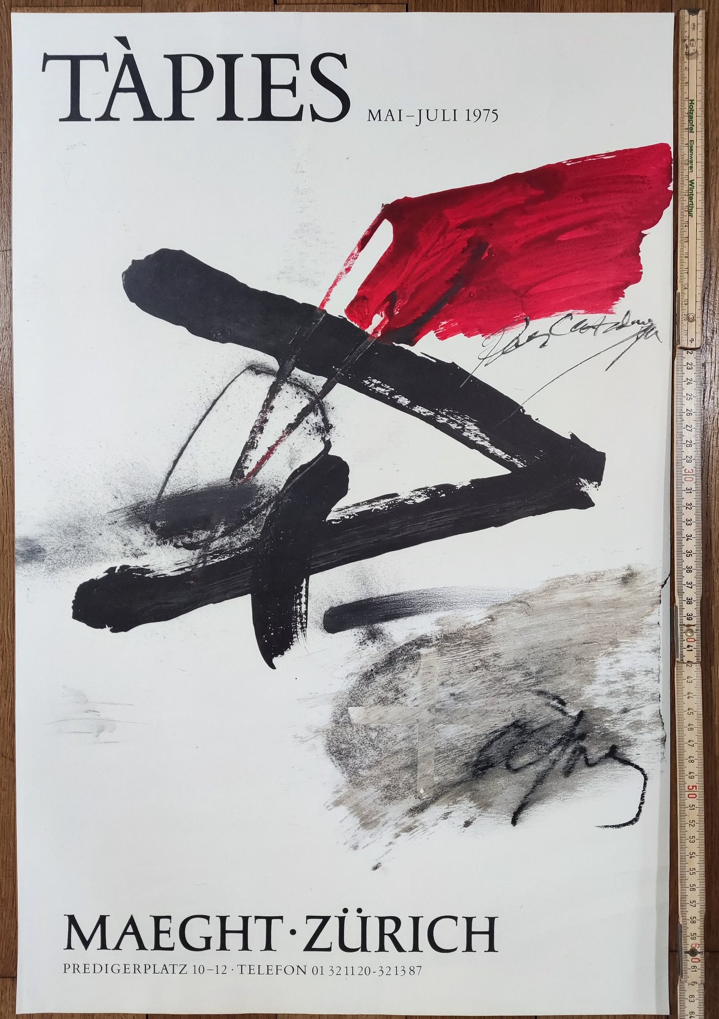 Antoni Tàpies art poster - 16.7"×25.6" (42.5×65cm) - 16.7"×25.6" (42.5×65cm)