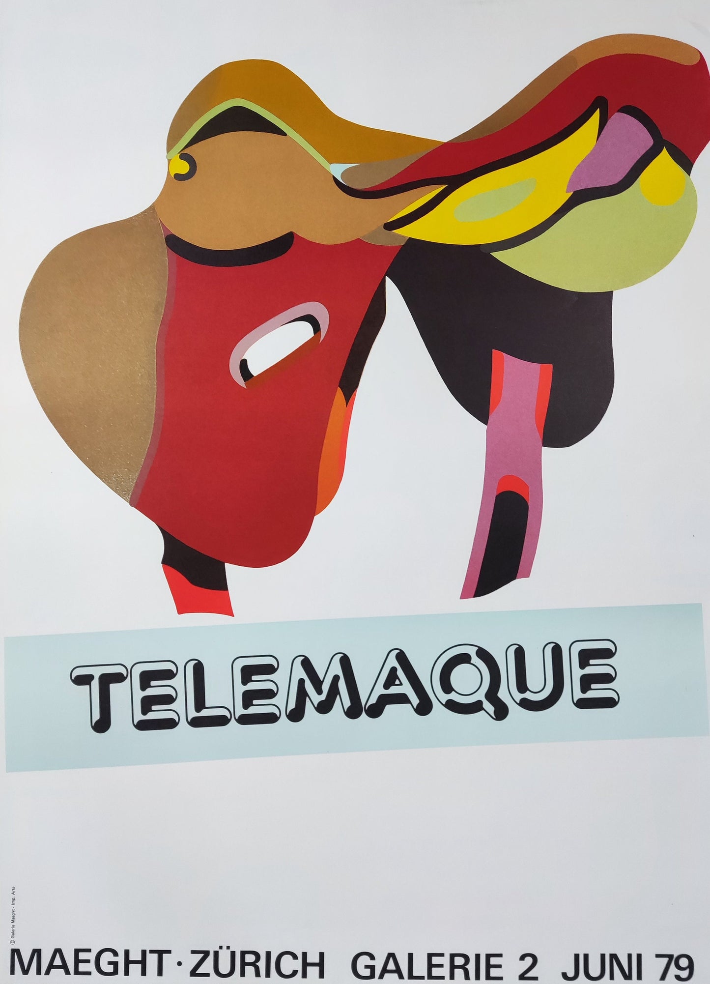 Hervé Télémaque art poster - 20.7"×28.5" (52.5×72.5cm)