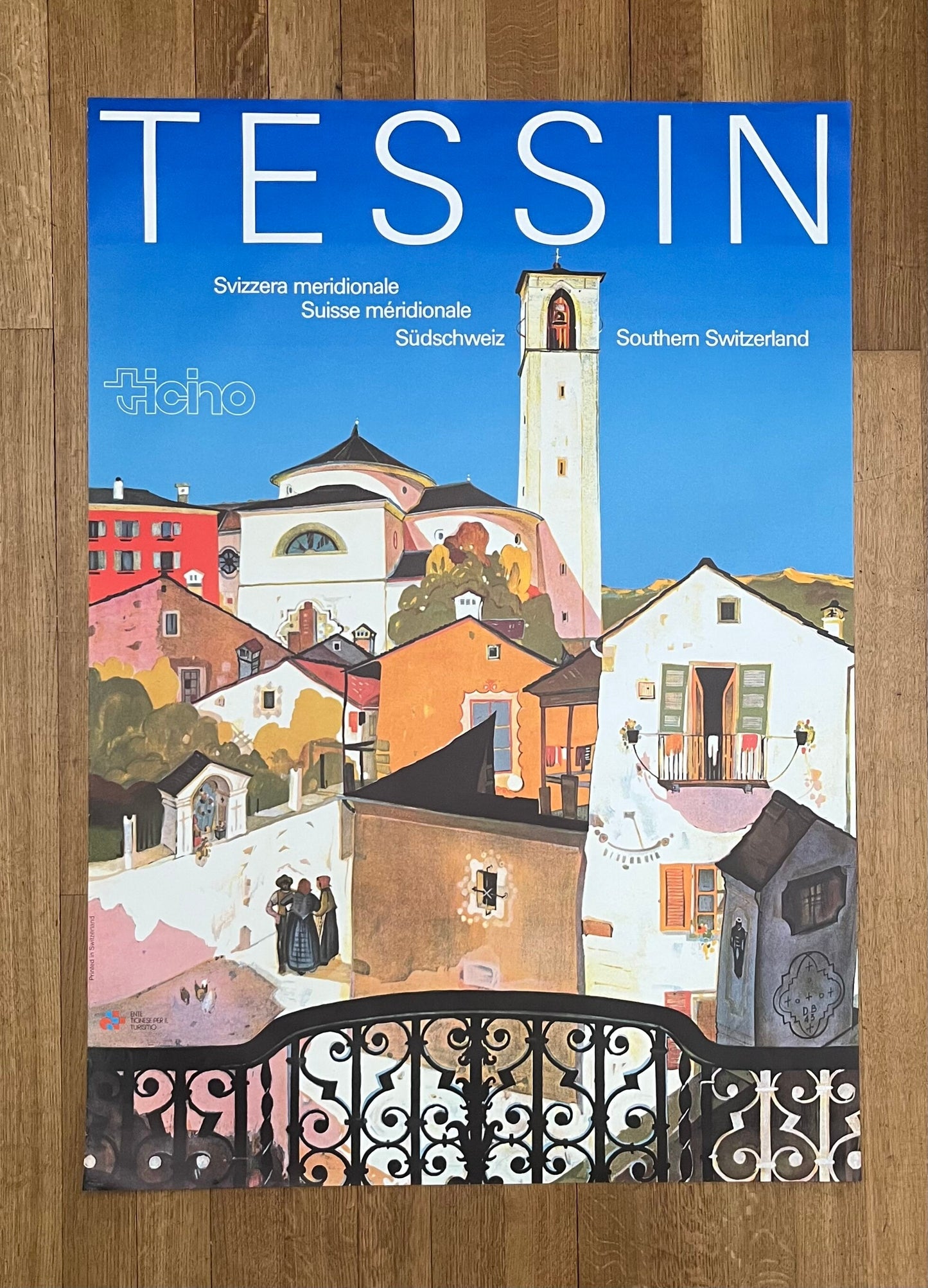 Tessin art poster - 35.6"×50.4" (90.5×128cm)