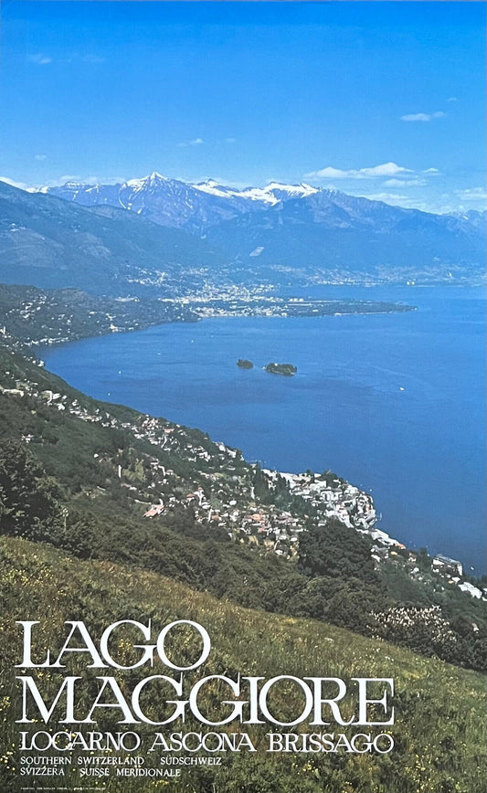 Lago Maggiore - Locarno Ascona Brissago art poster - 25.2"×40.2" (64×102cm)