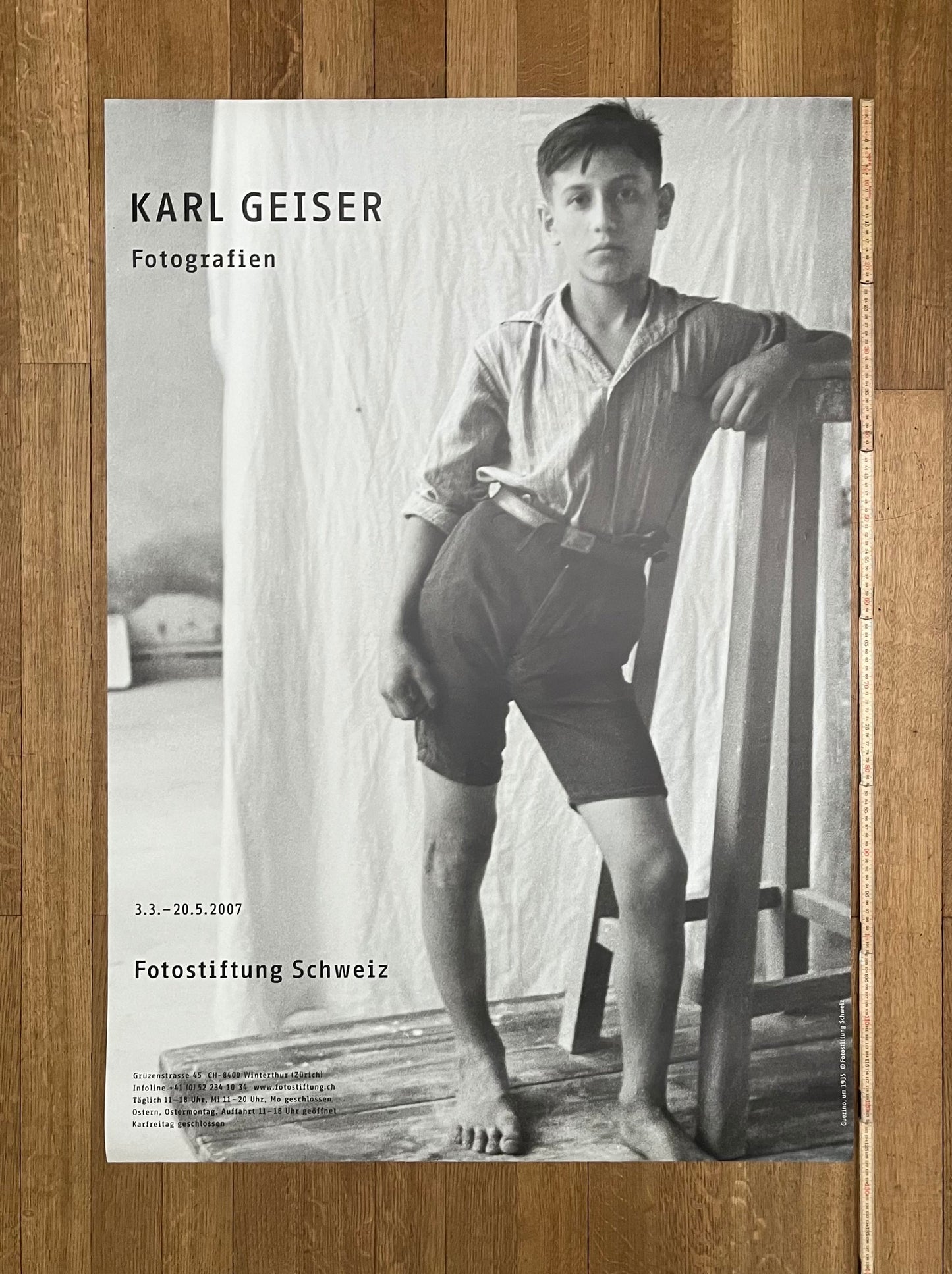 Karl Geiser photo exhibition poster - 35.4"×50.4" (90×128cm)