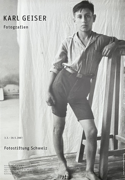 Karl Geiser photo exhibition poster - 35.4"×50.4" (90×128cm)