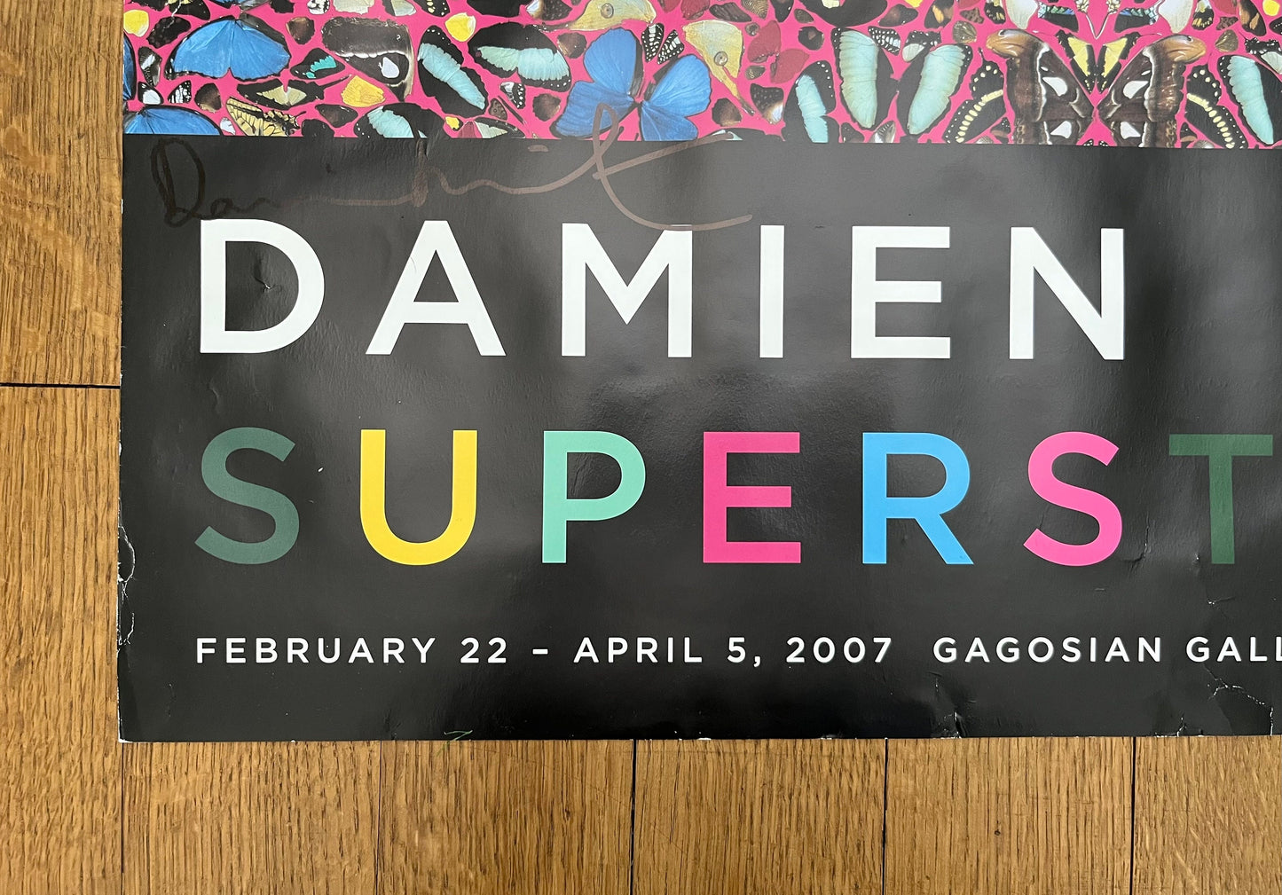 Damien Hirst art poster signed used - 26.0"×38.8" (66×98.5cm)