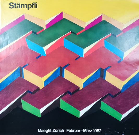 Peter Stämpfli original art poster - 25.6"×26.4" (65×67cm)