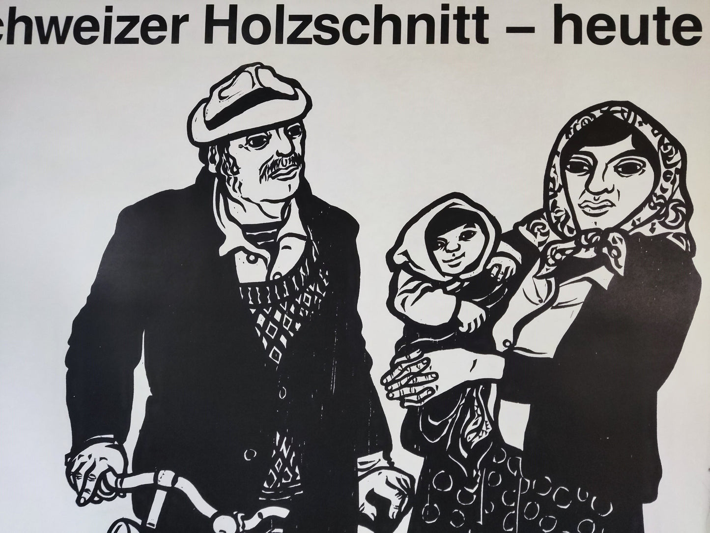 Heinz Keller art exhibition poster - 35.4"×50.4" (90×128cm)
