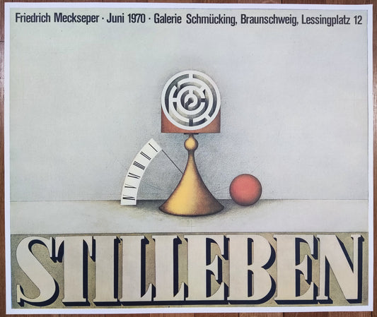 Friedrich Meckseper original exhibition poster - 27.6"×23.4" (70×59.5cm)