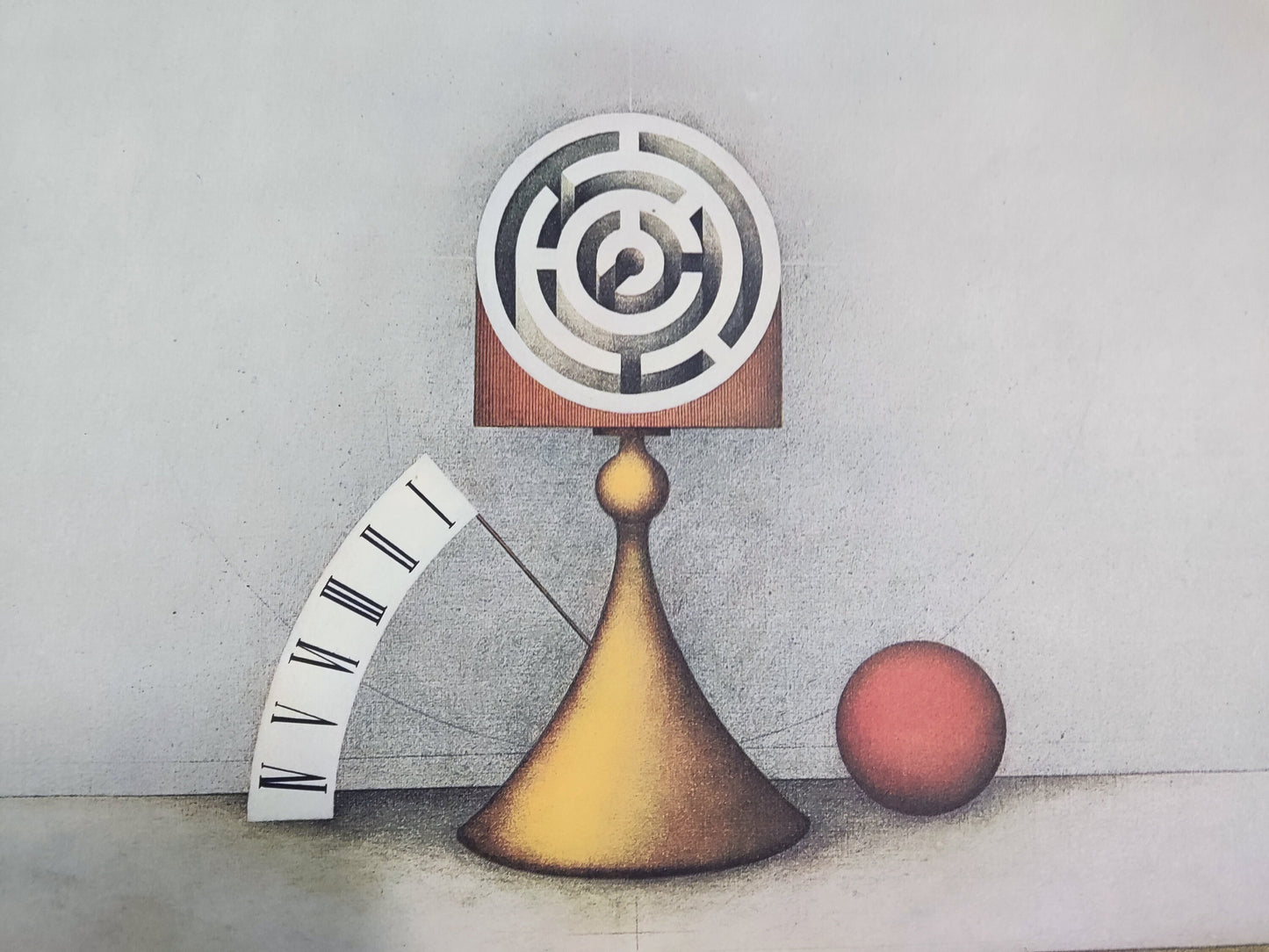 Friedrich Meckseper original exhibition poster - 27.6"×23.4" (70×59.5cm)