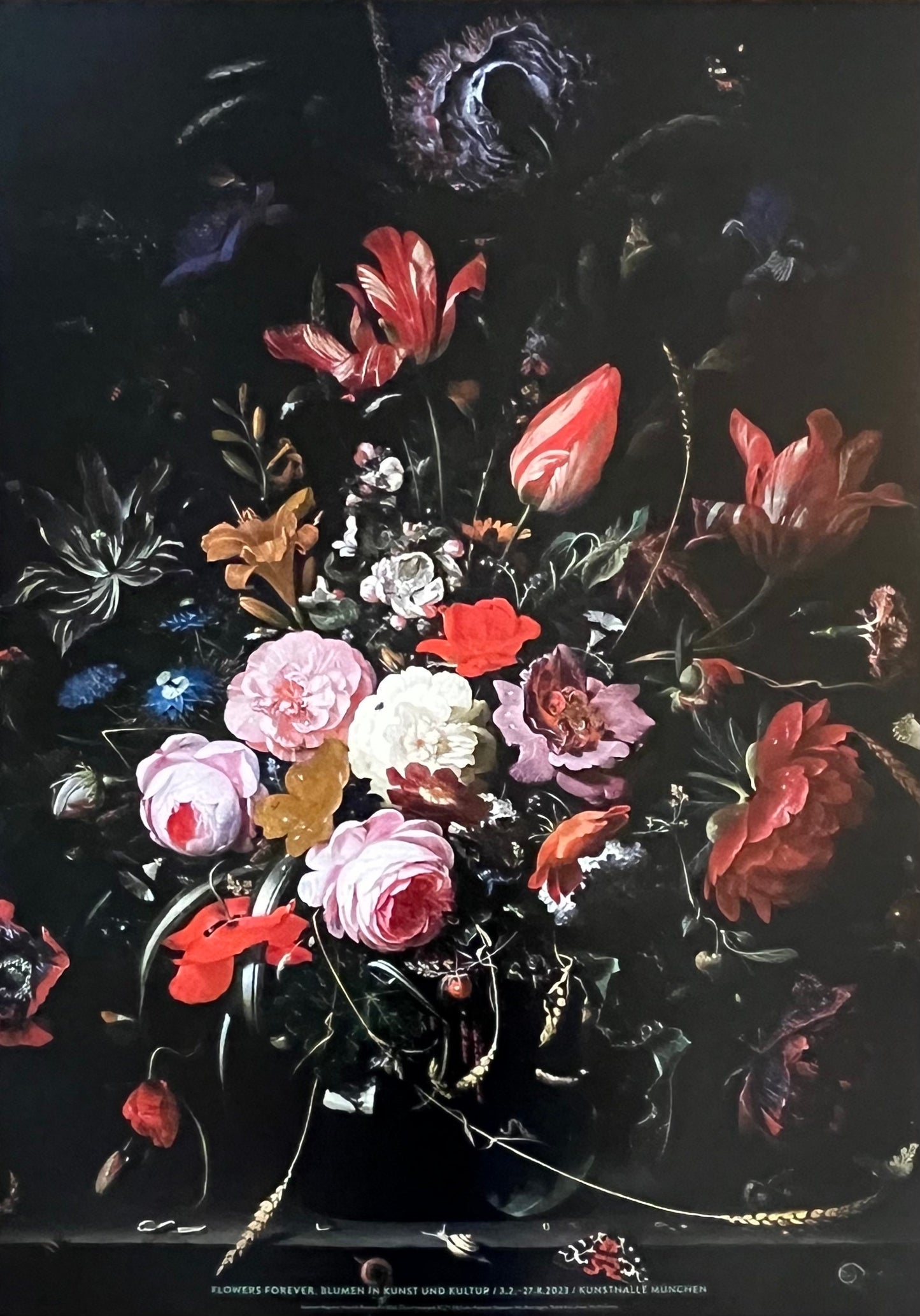 Abraham Mignon art exhibition poster - 23.6"×33.1" (60×84cm)