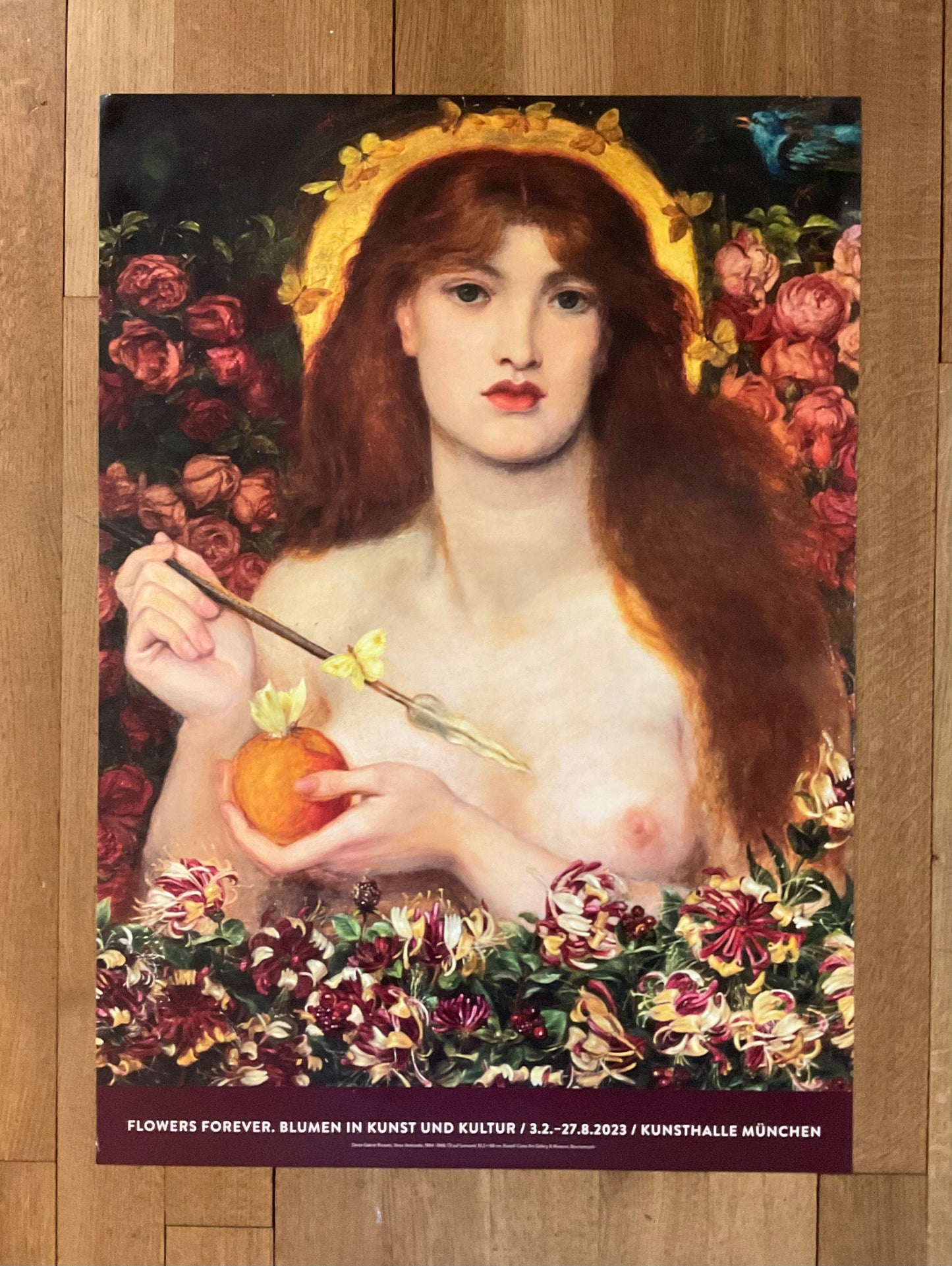 Dante Rosetti art exhibition poster - 23.4"×33.1" (59.5×84cm)