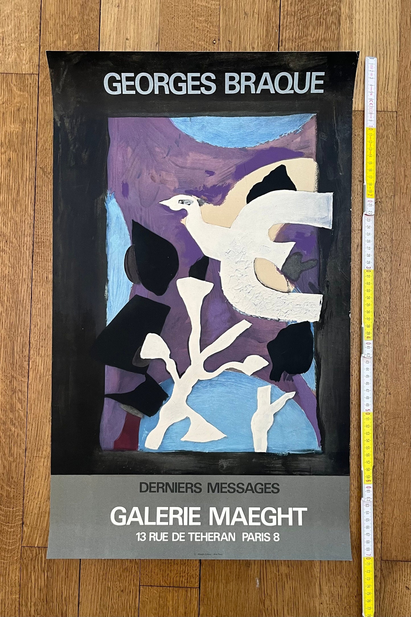 Georges Braque art exhibition poster - 16.7"×28.0" (42.5×71cm)