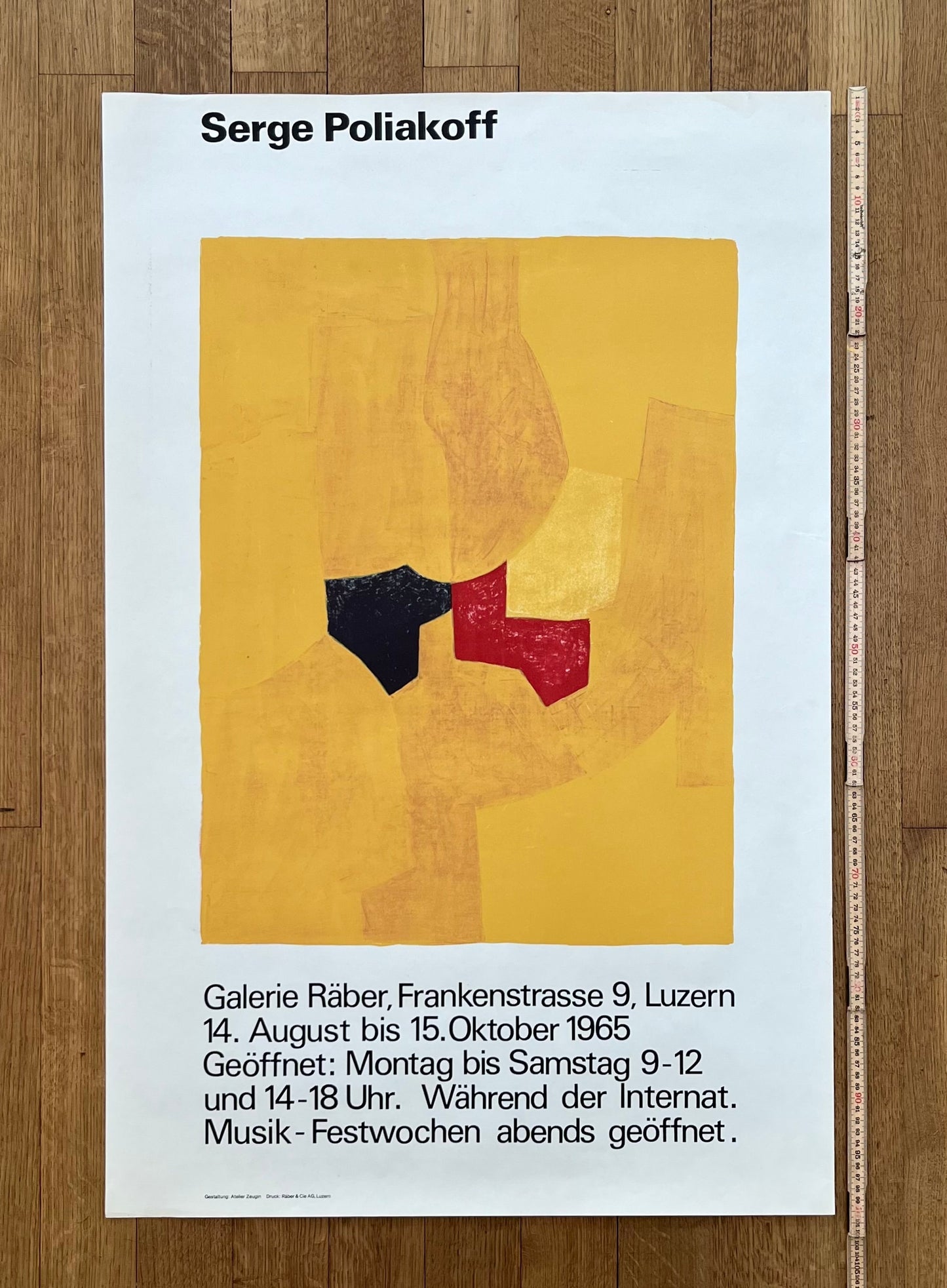 Serge Poliakoff original poster - 25.6"×39.4" (65×100cm)