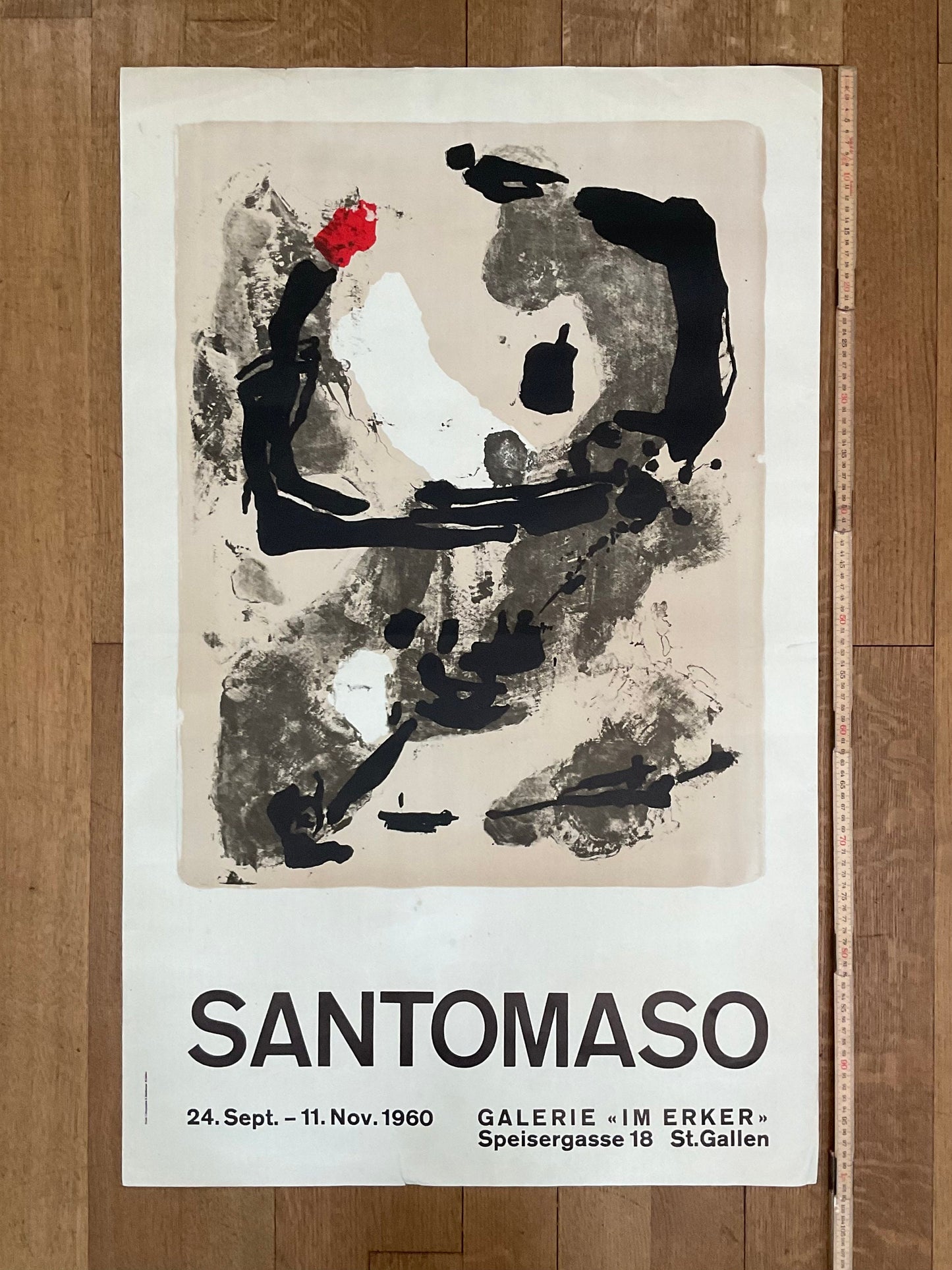 Santomaso original art poster - 25.0"×40.0" (63.5×101.5cm)