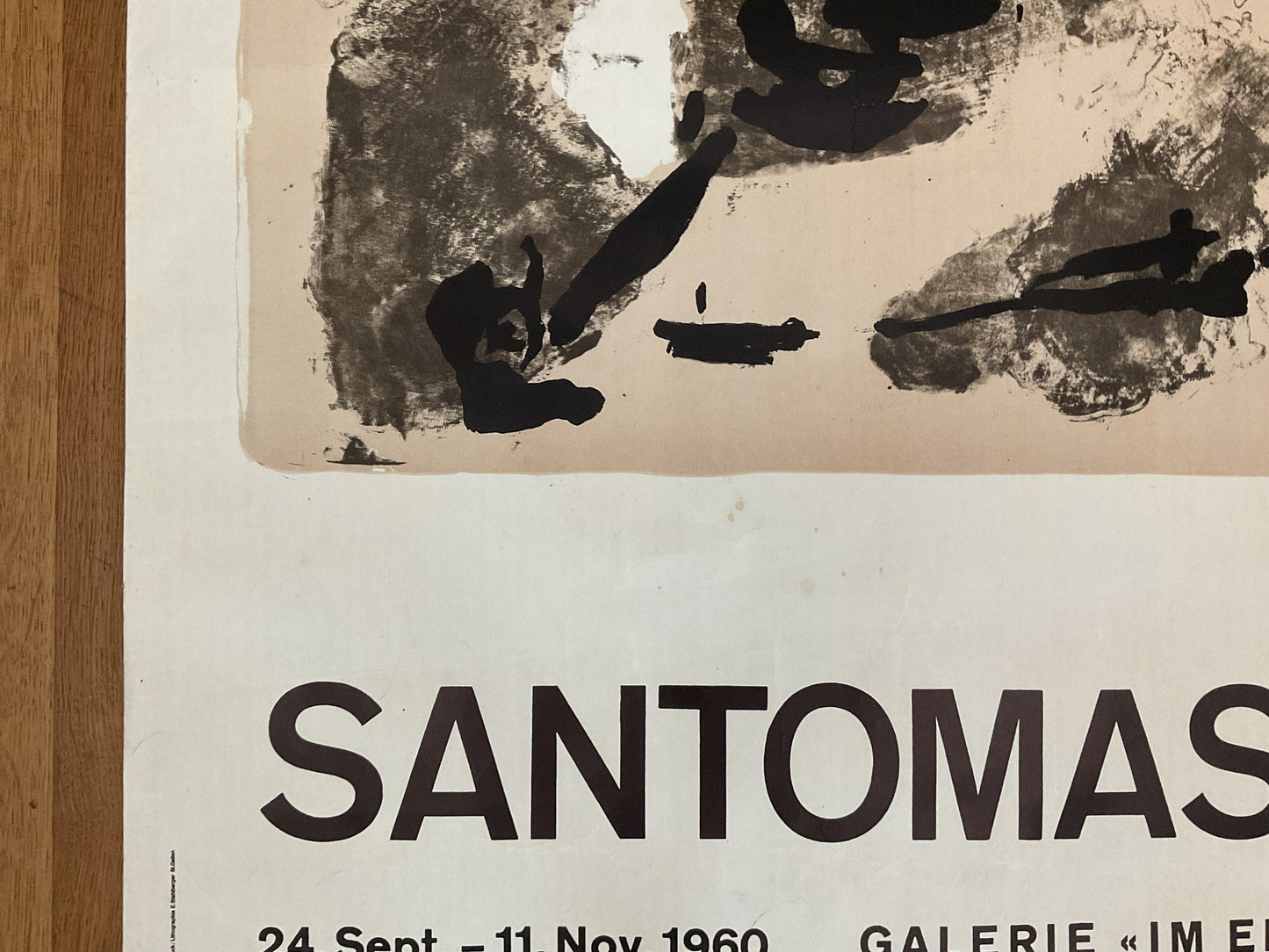 Santomaso original art poster - 25.0"×40.0" (63.5×101.5cm)
