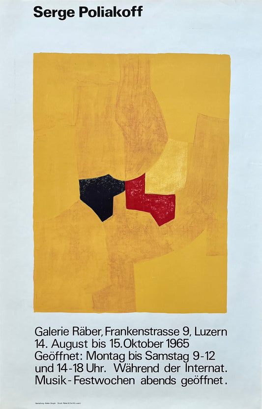 Serge Poliakoff original poster - 25.6"×39.4" (65×100cm)