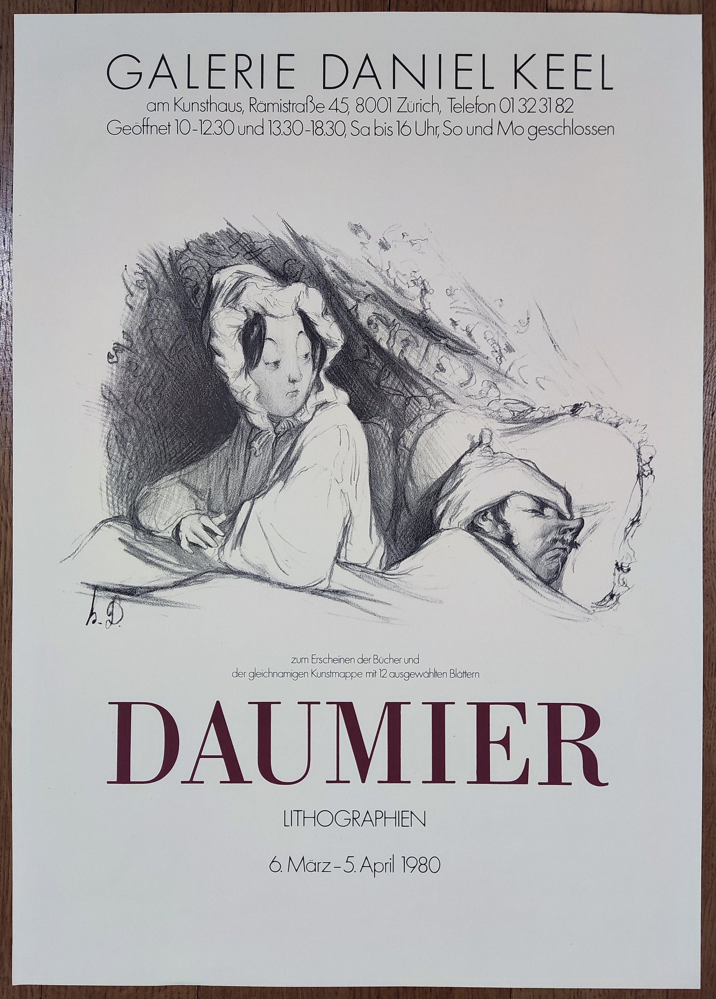 Honoré Daumier original art poster - 14.7"×20.8" (37.4×52.9cm)