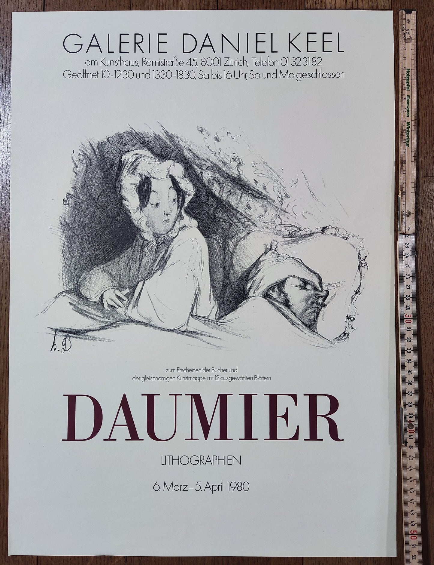 Honoré Daumier original art poster - 14.7"×20.8" (37.4×52.9cm)