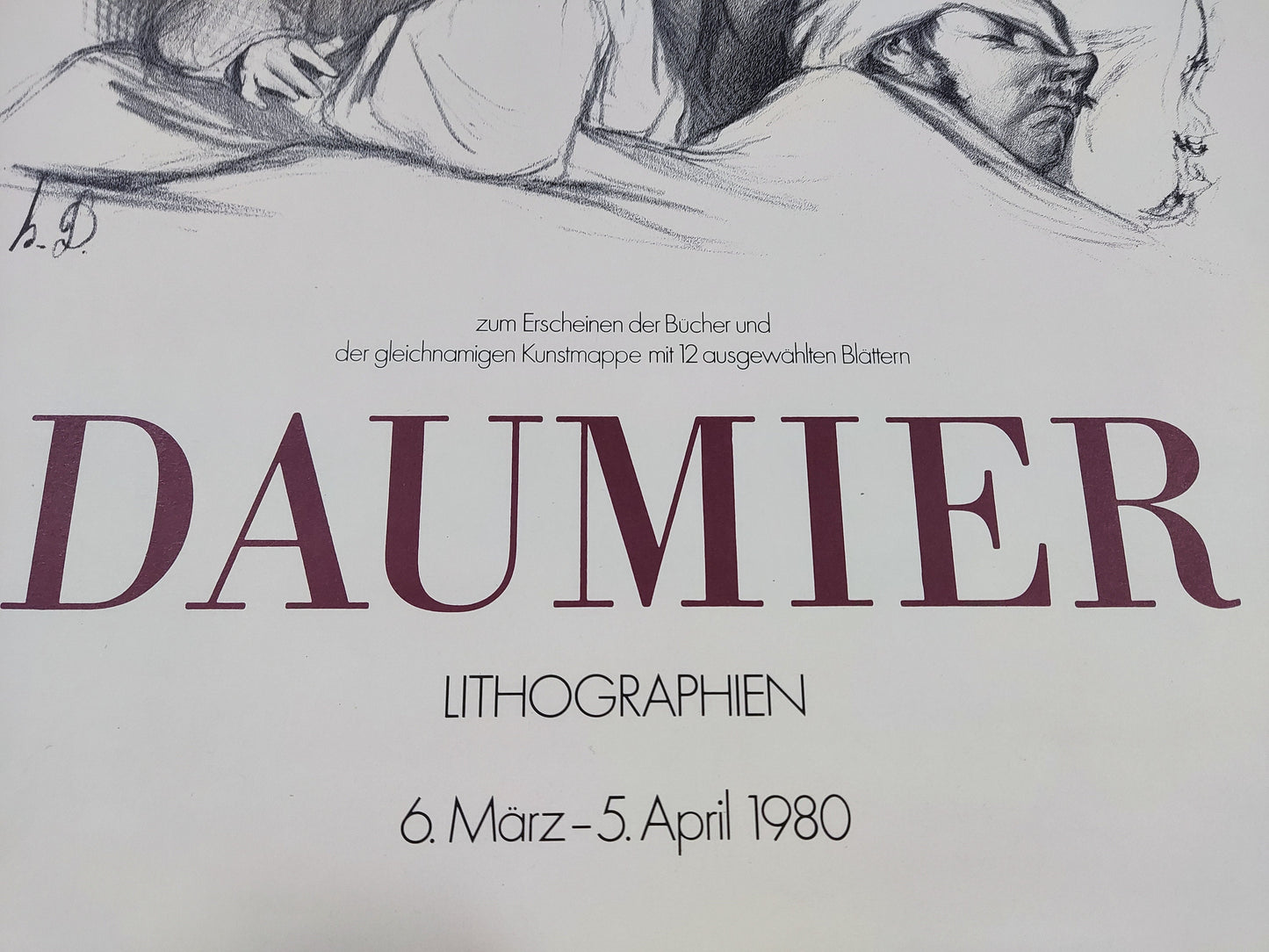 Honoré Daumier original art poster - 14.7"×20.8" (37.4×52.9cm)