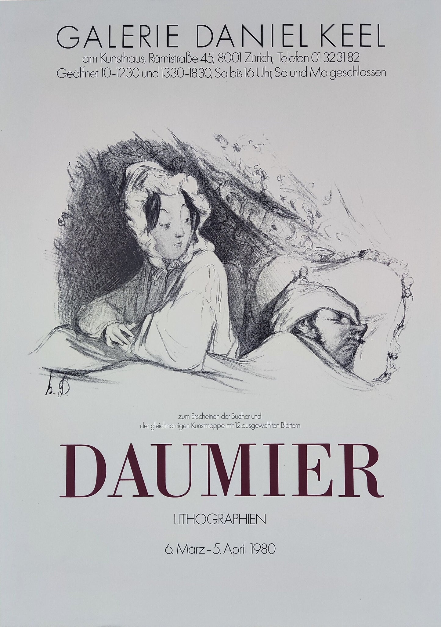 Honoré Daumier original art poster - 14.7"×20.8" (37.4×52.9cm)