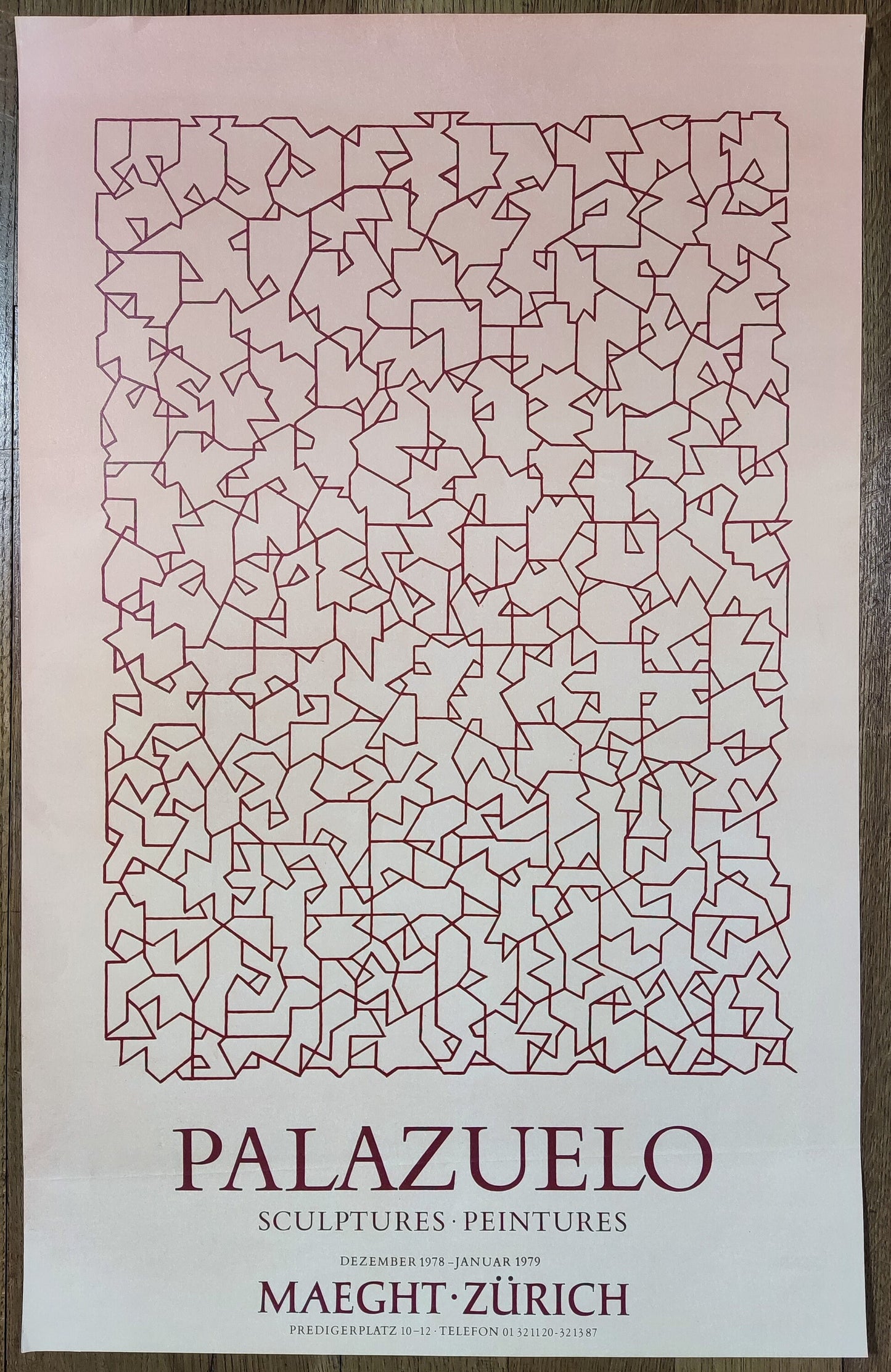 Pablo Palazuelo original art poster - 16.7"×26.4" (42.4×67cm)