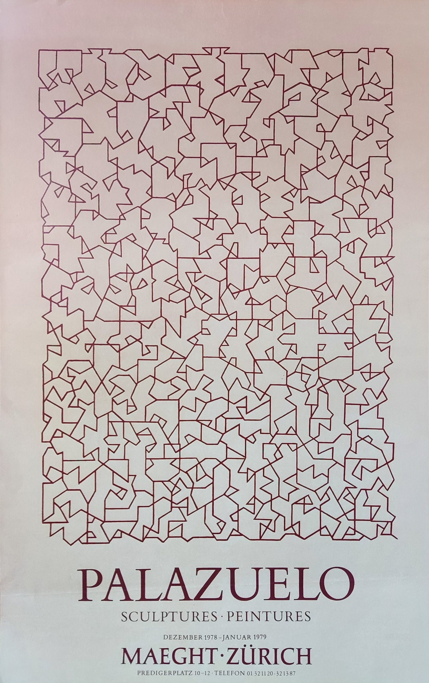 Pablo Palazuelo original art poster - 16.7"×26.4" (42.4×67cm)
