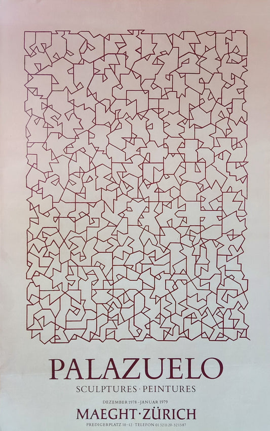 Pablo Palazuelo original art poster - 16.7"×26.4" (42.4×67cm)