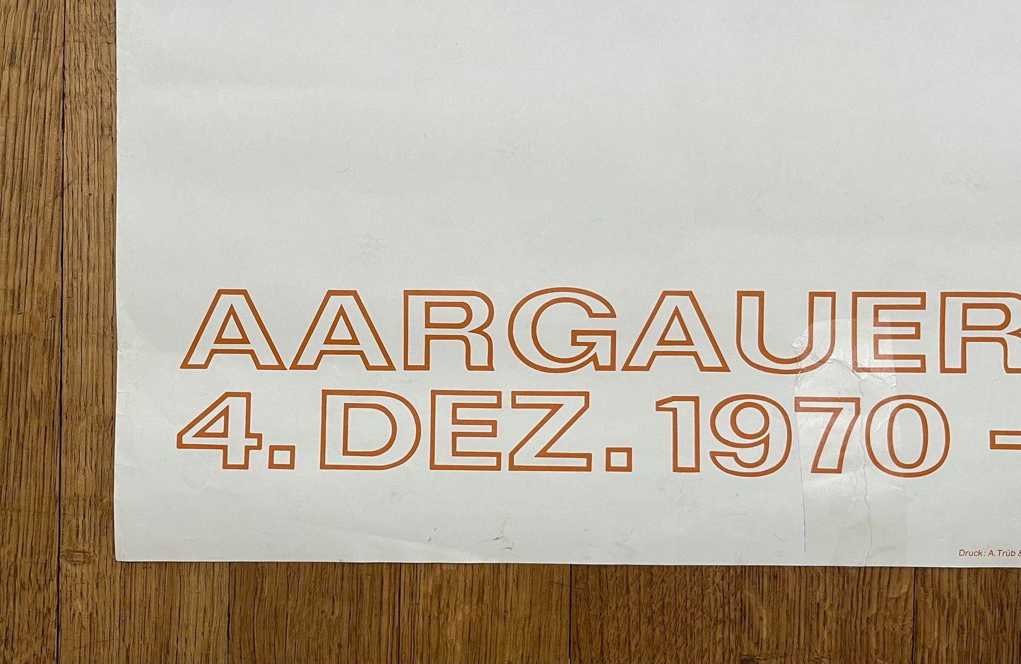 Eduard Spörri original art poster - 35.6"×50.4" (90.5×128cm)
