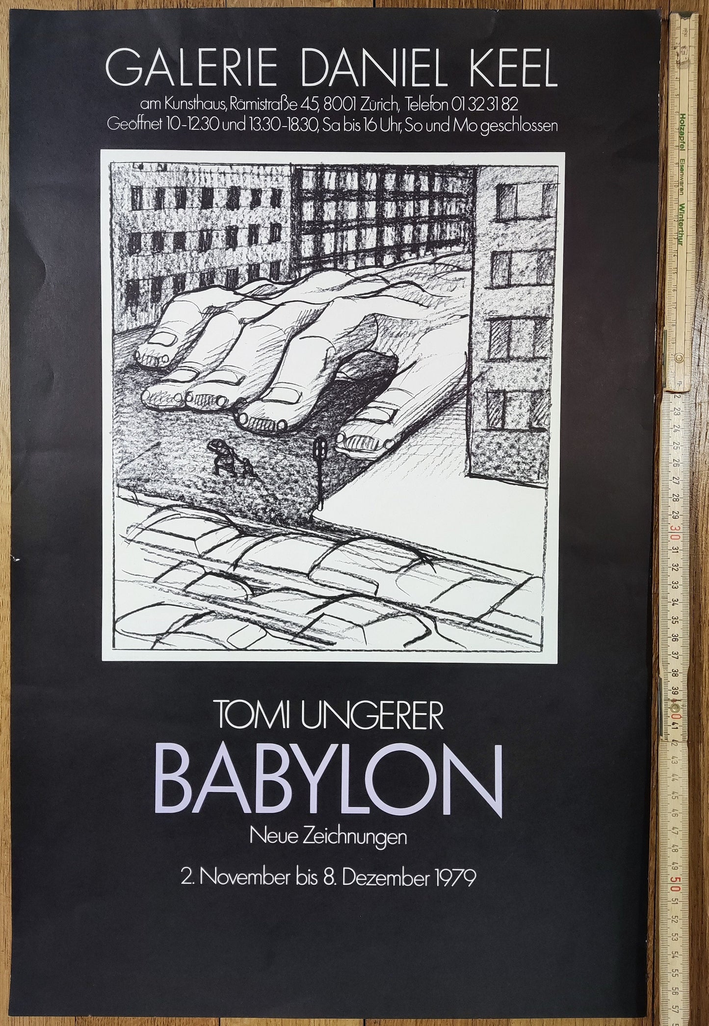 Tomi Ungerer original art poster - 14.8"×23.0" (37.5×58.5cm)