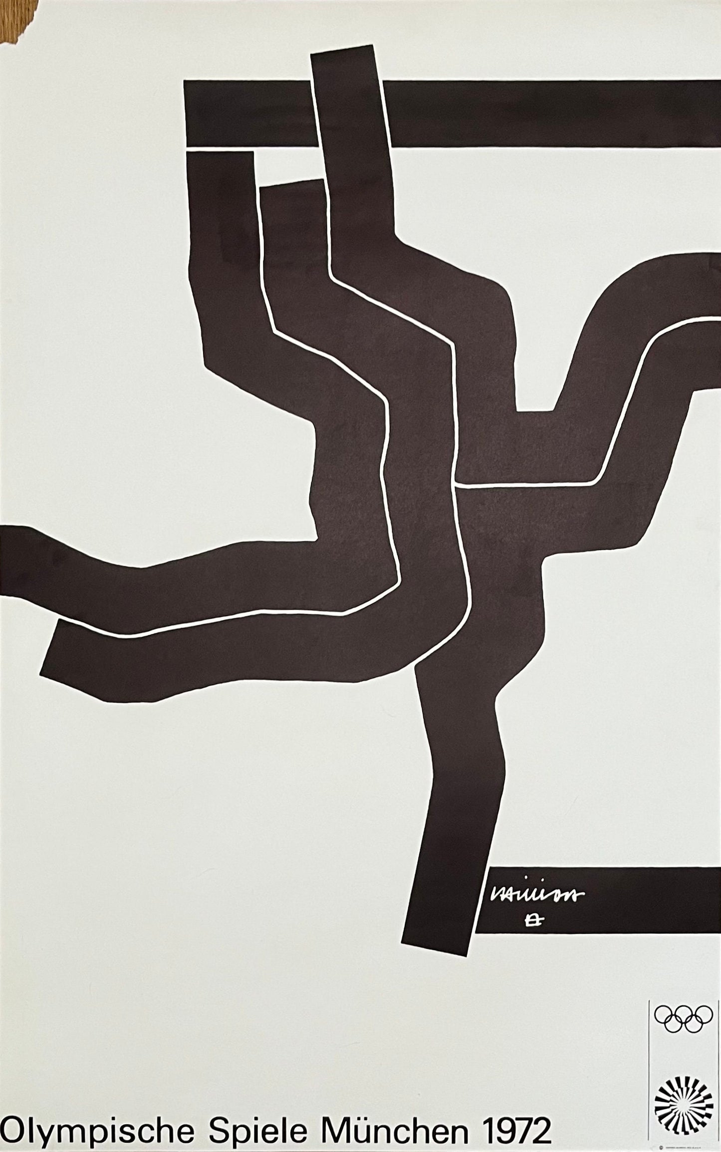 Olympische Spiele München Chilliada poster used - 25.4"×40.2" (64.5×102cm)