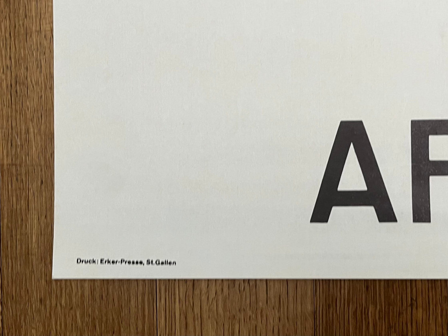 Afro - Galerie "im Erker" original art poster - 24.4"×24.4" (62×62cm)