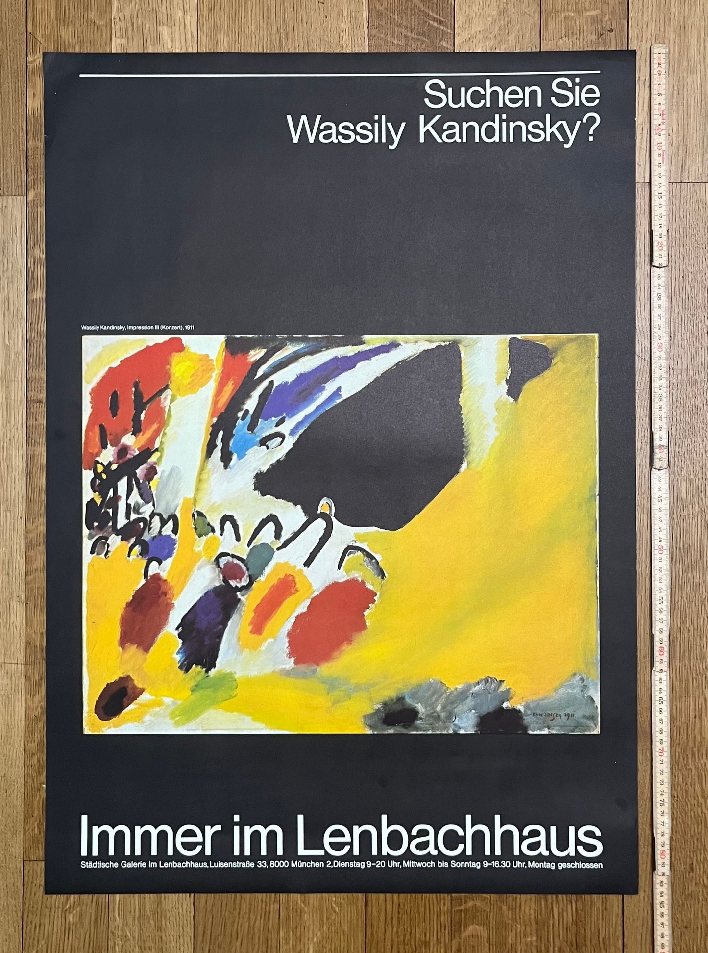Wassily Kandinsky original art poster - 23.2"×33.1" (59×84cm)