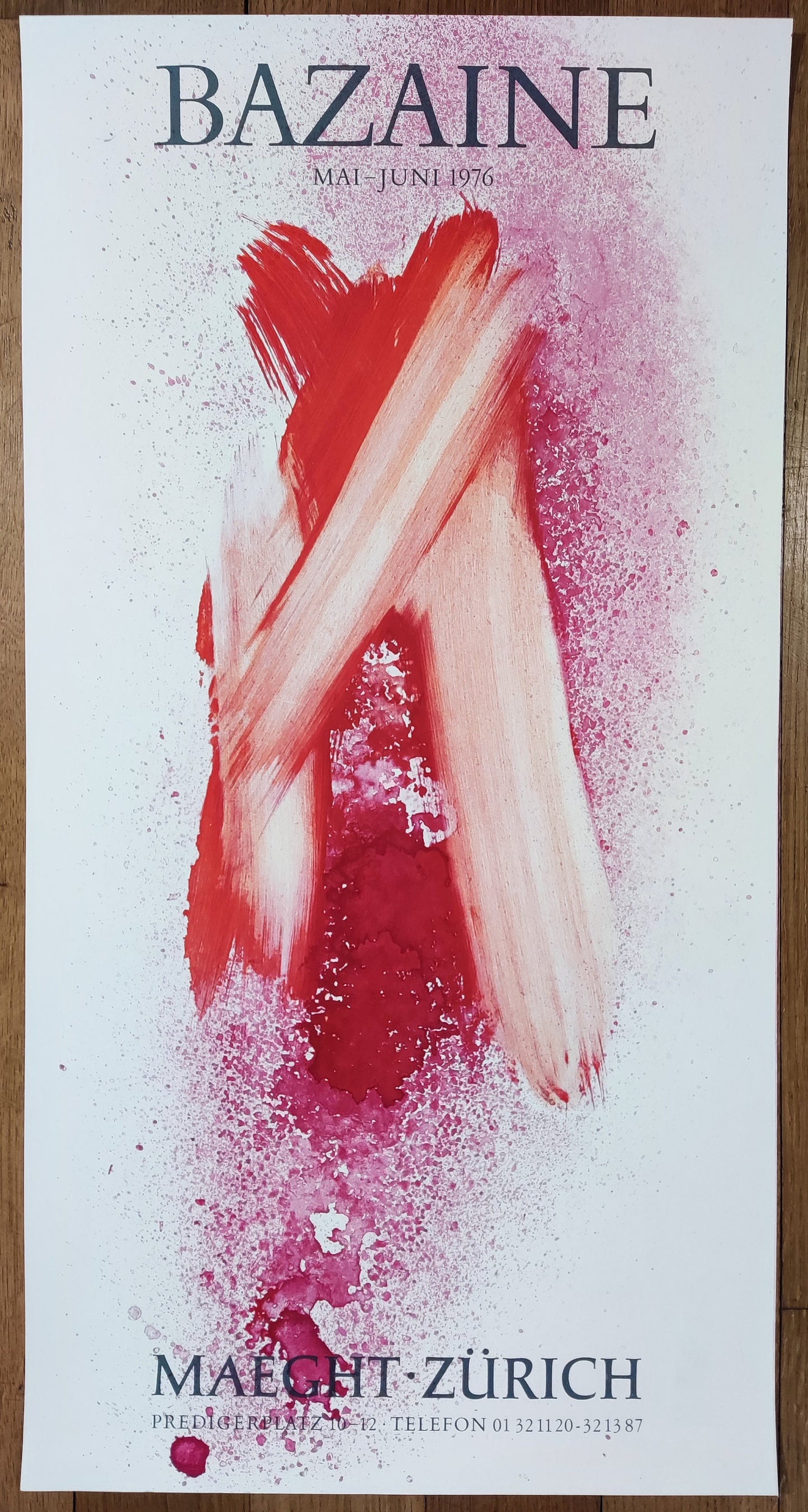 Jean René Bazaine art poster - 14.3"×27.4" (36.2×69.7cm)