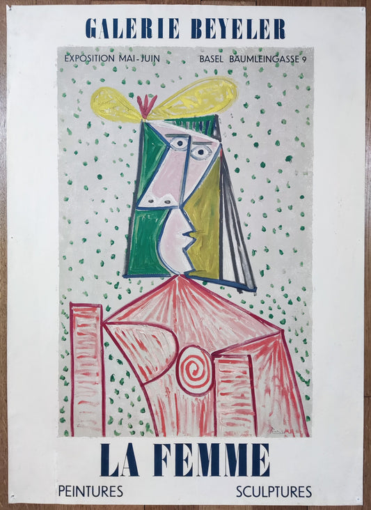 Pablo Picasso original art poster used - 21.9"×30.7" (55.5×78cm)