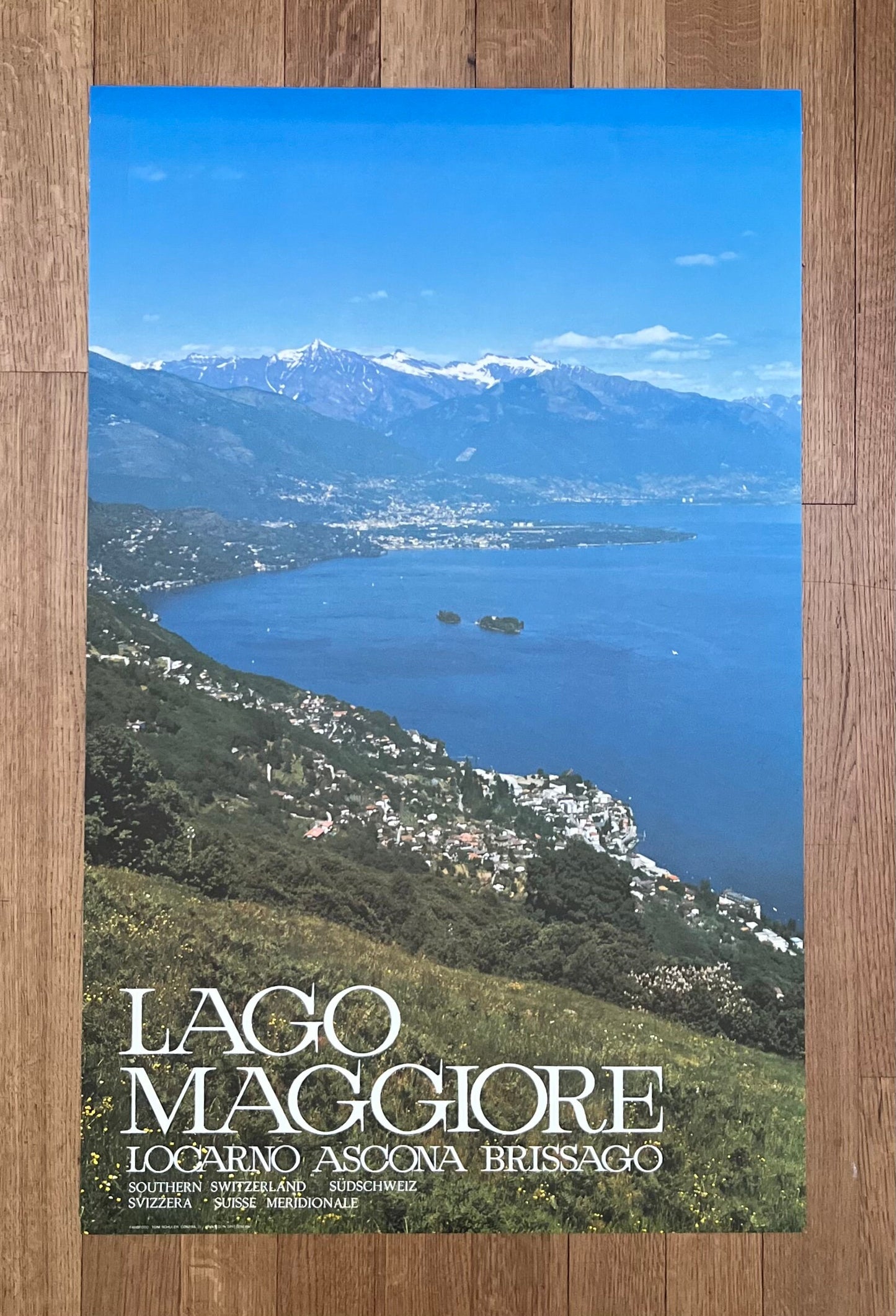 Lago Maggiore - Locarno Ascona Brissago art poster - 25.2"×40.2" (64×102cm)