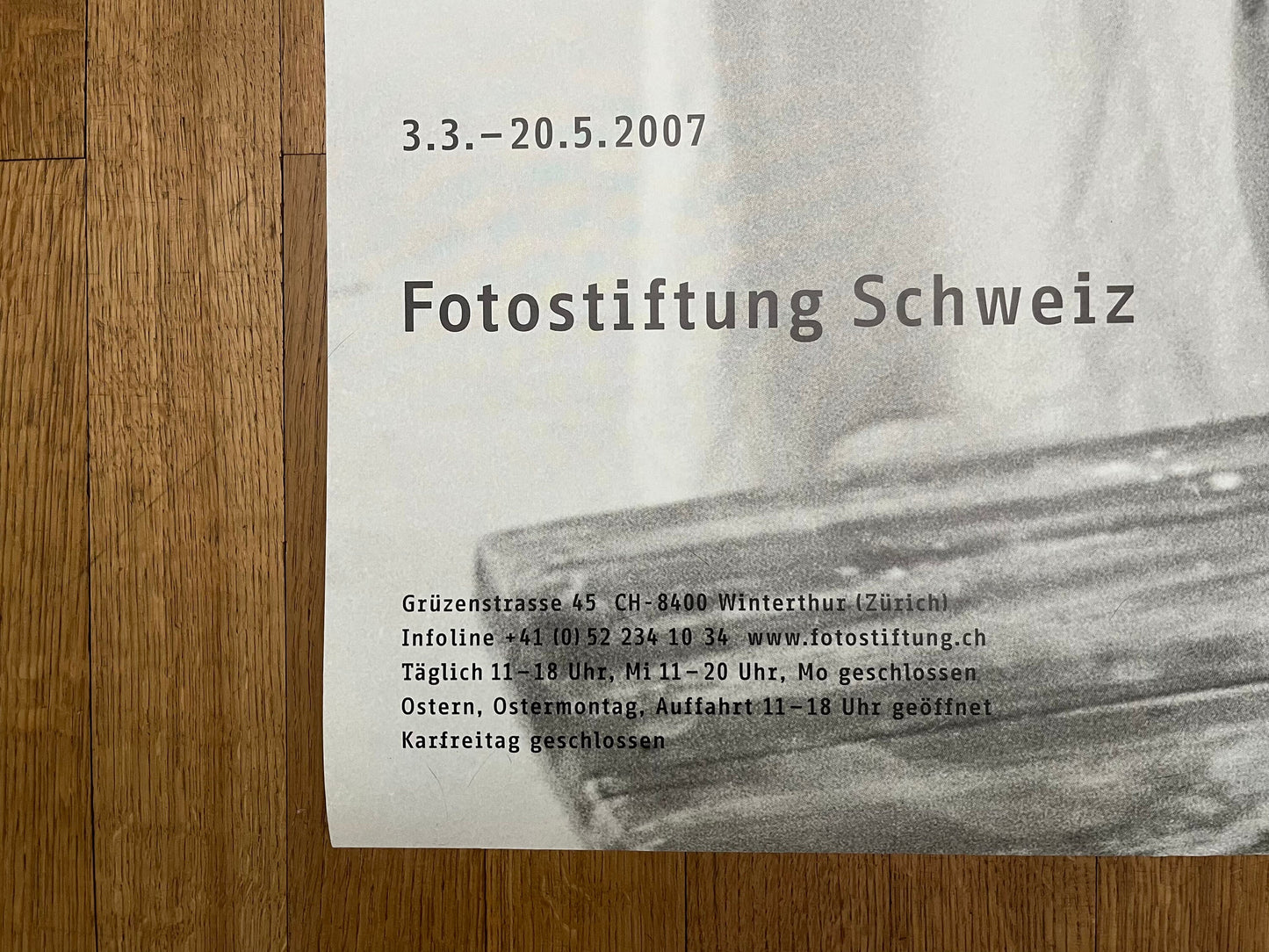 Karl Geiser photo exhibition poster - 35.4"×50.4" (90×128cm)