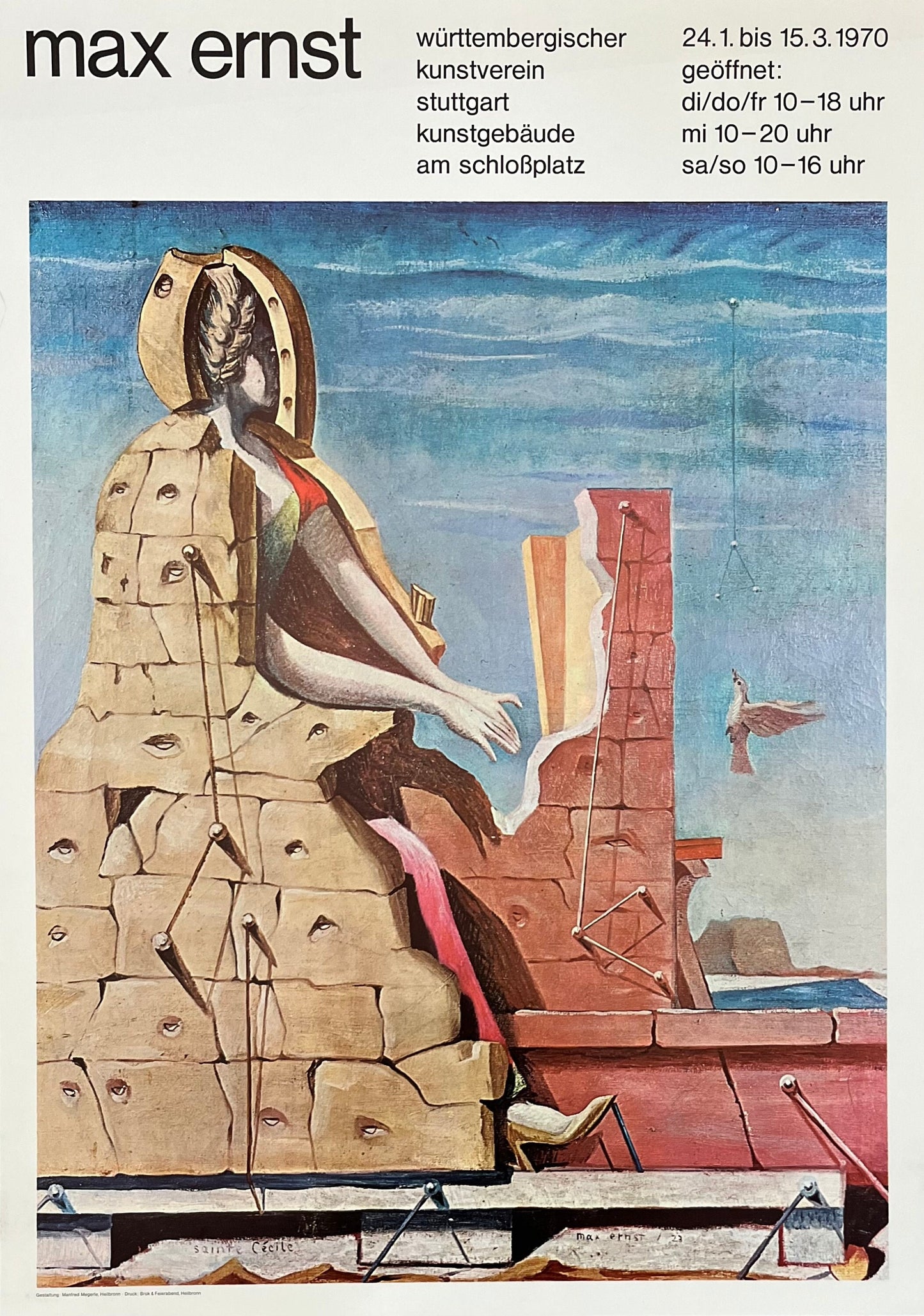 Max Ernst art poster - 23.4"×33.1" (59.5×84cm)